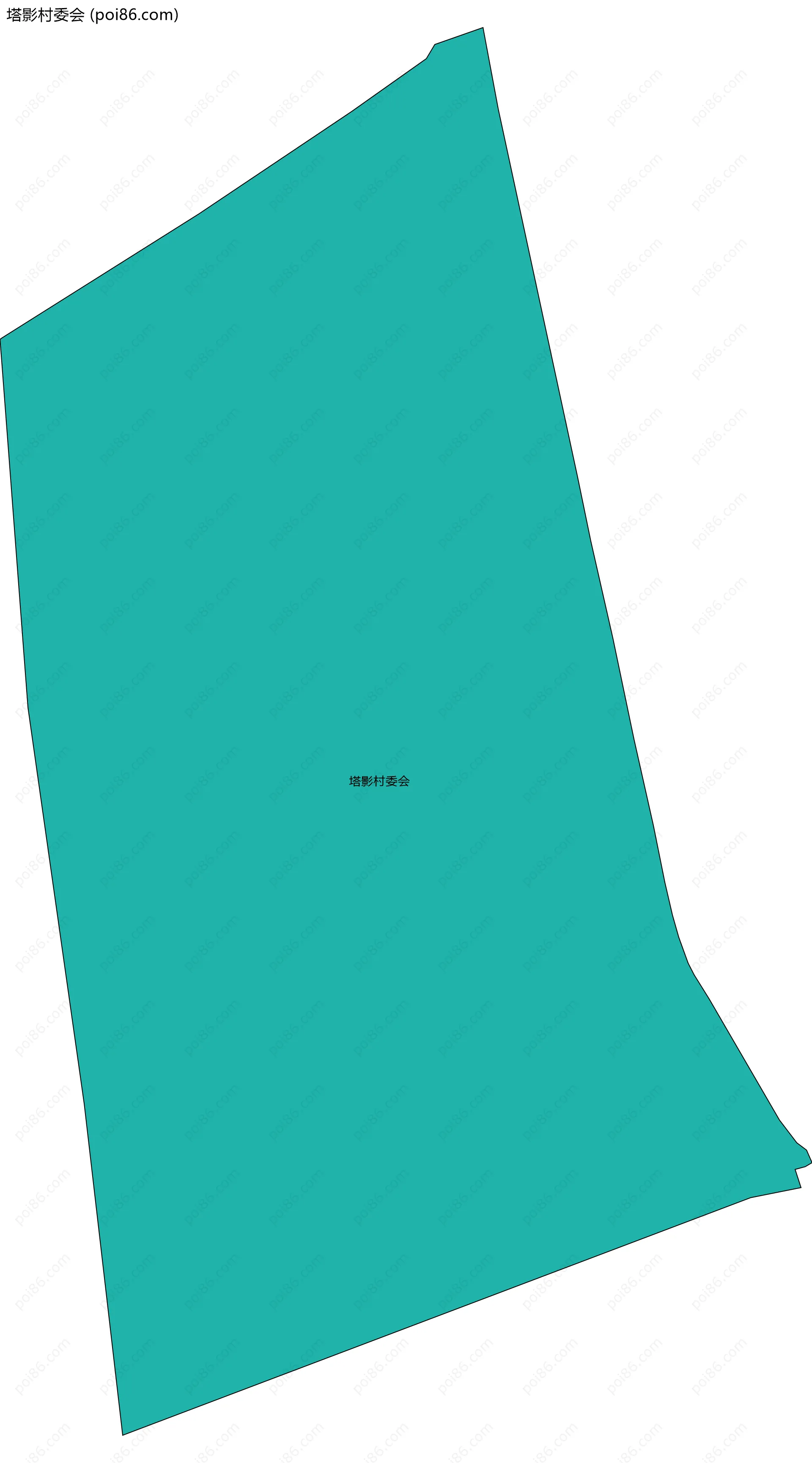 塔影村委会边界地图