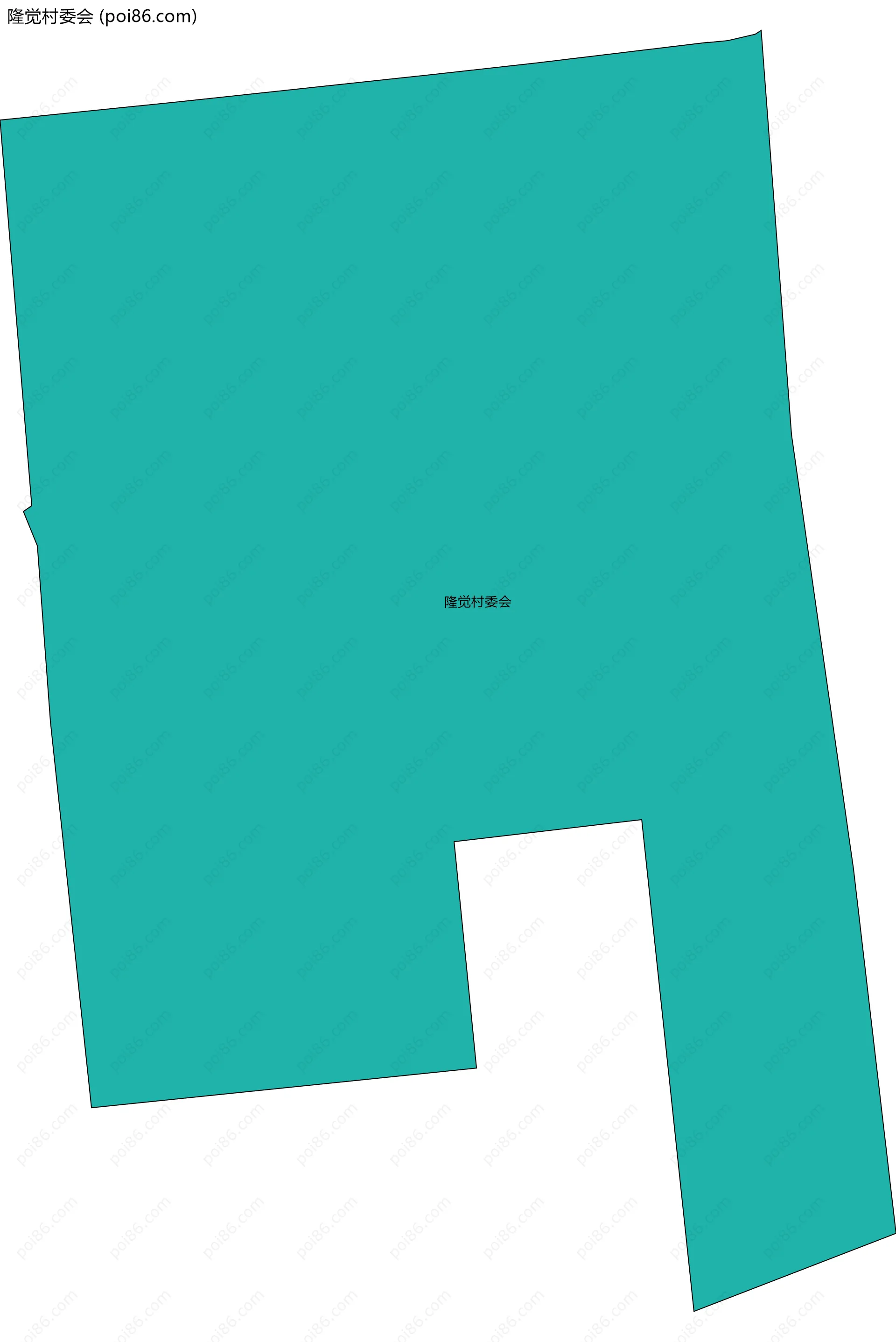 隆觉村委会边界地图