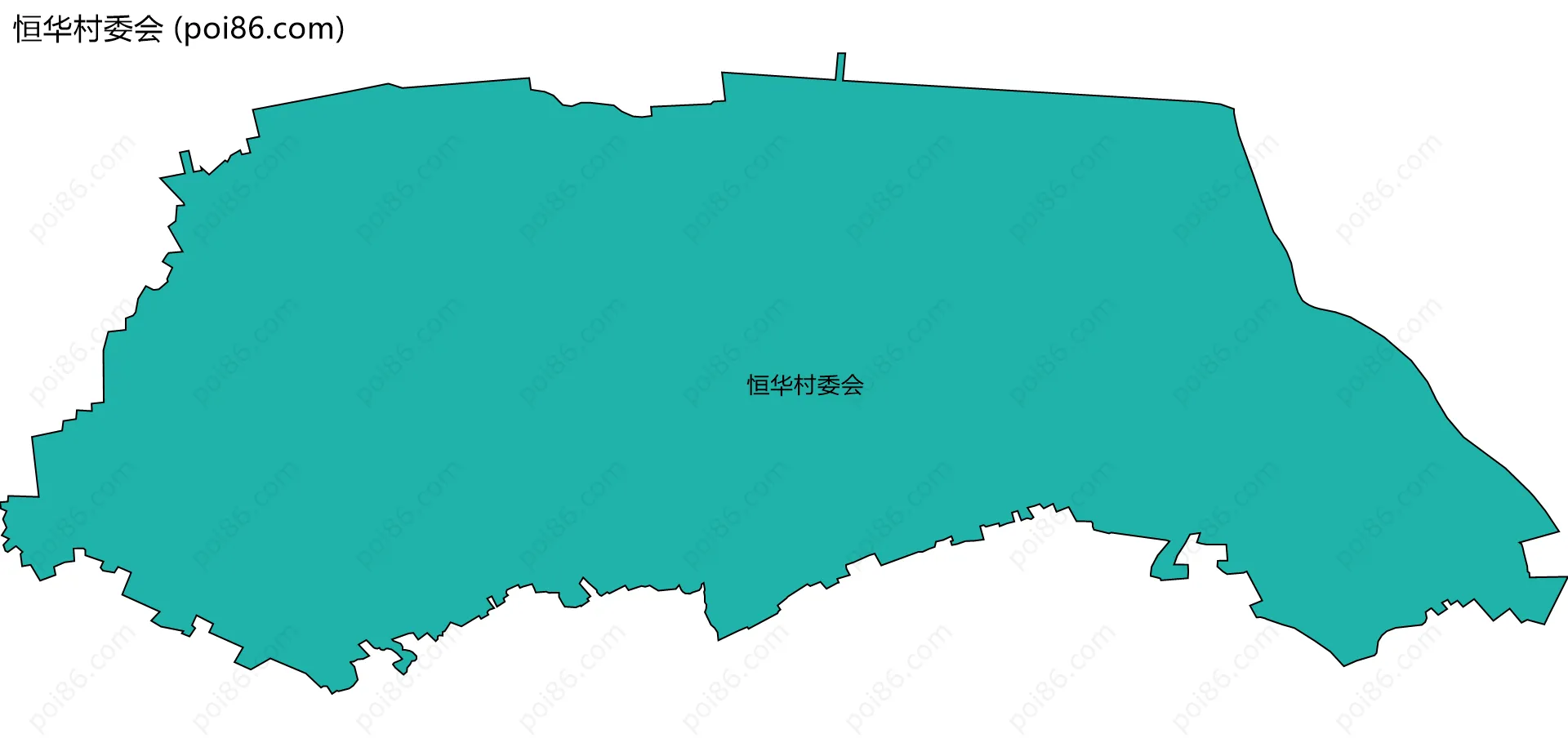 恒华村委会边界地图