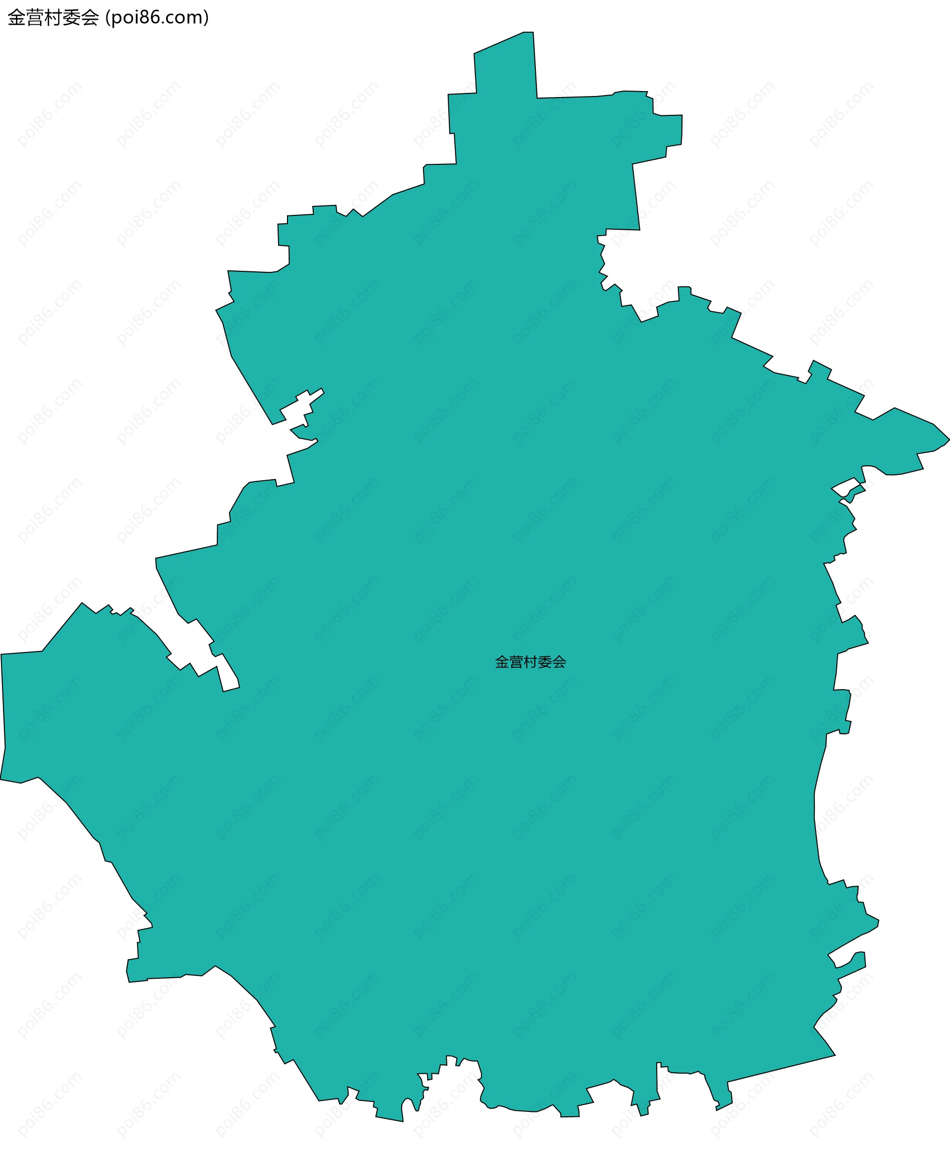金营村委会边界地图