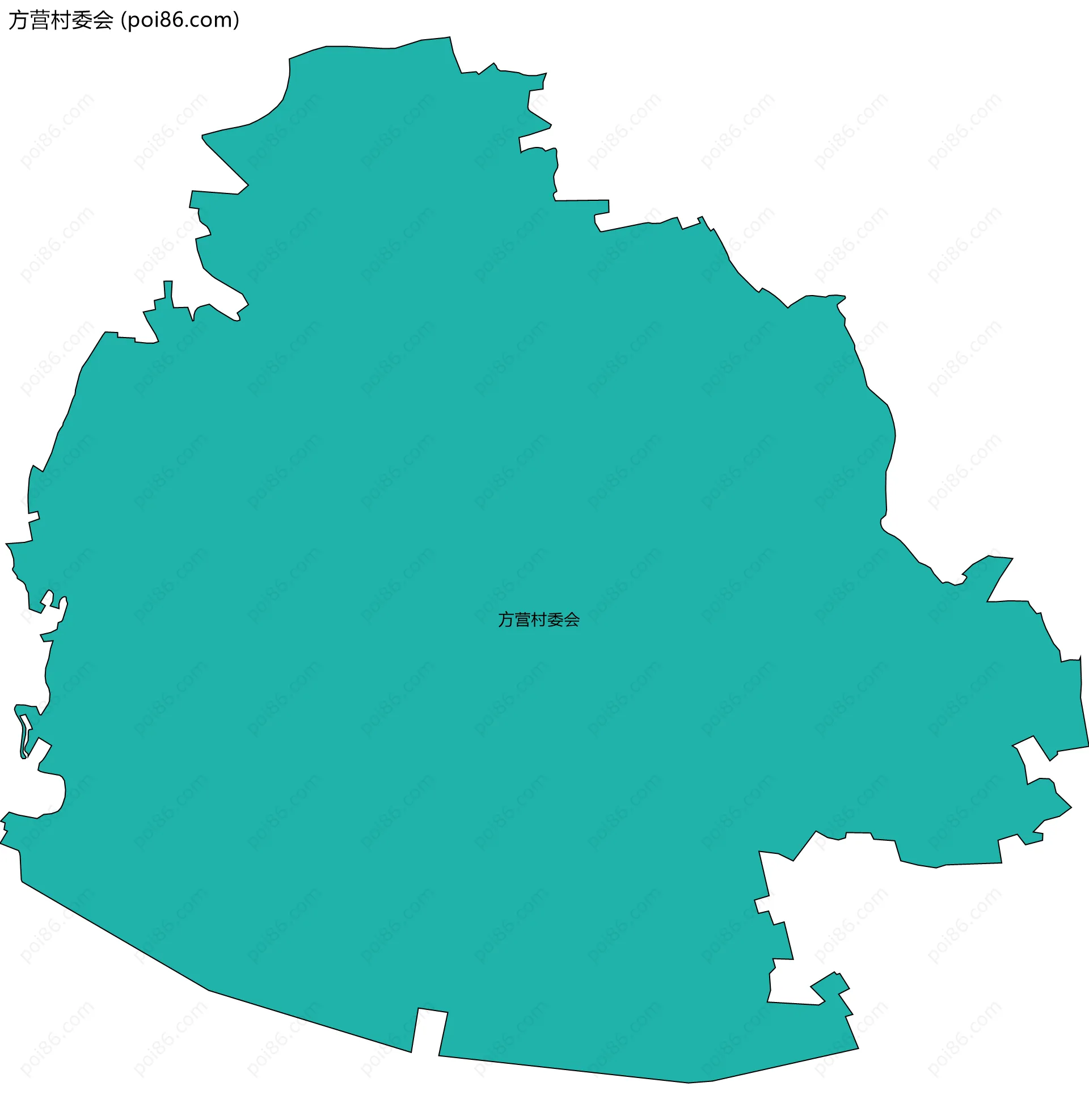 方营村委会边界地图