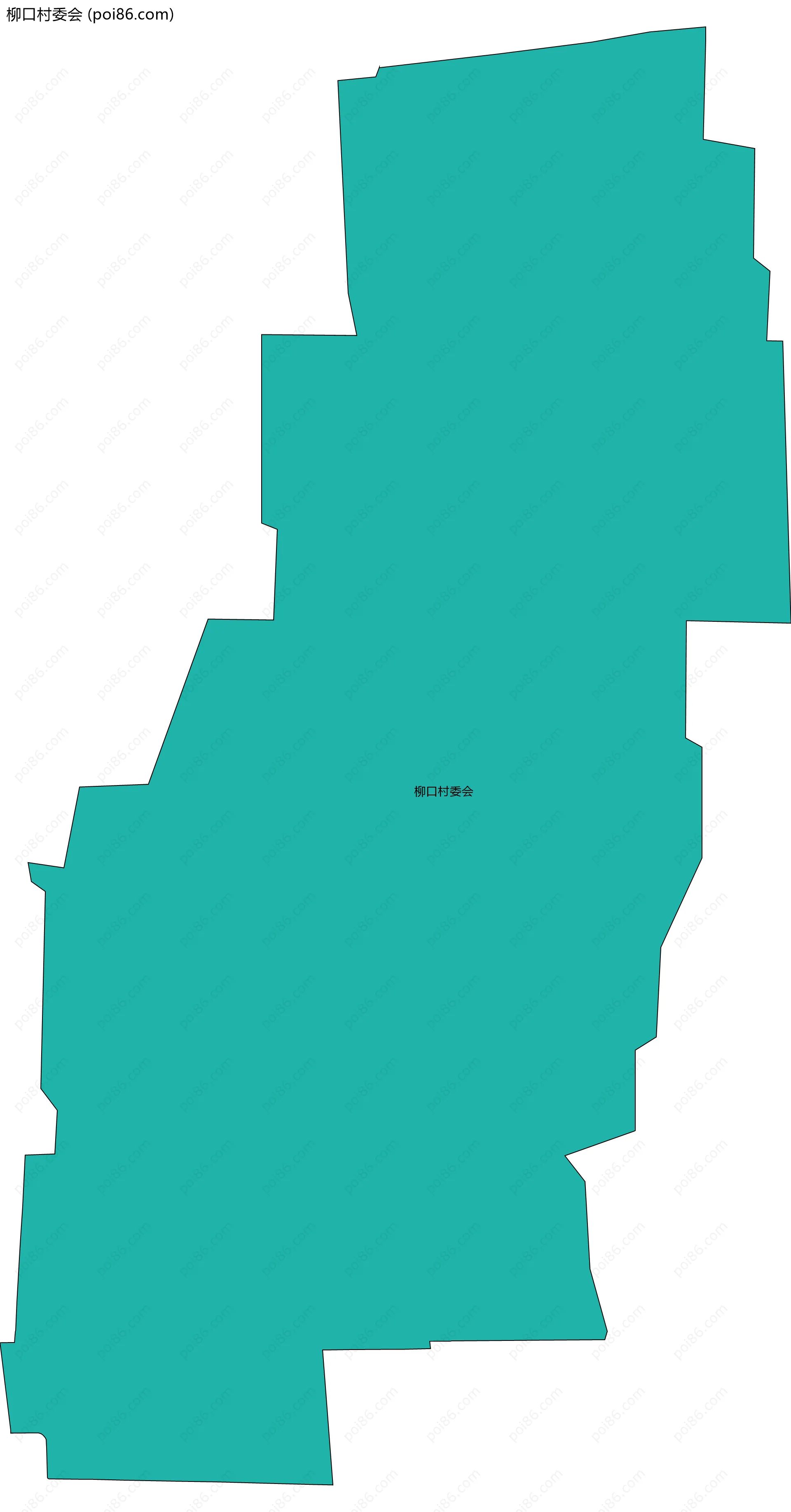 柳口村委会边界地图