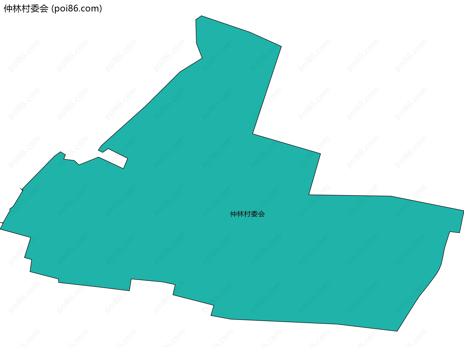 仲林村委会边界地图