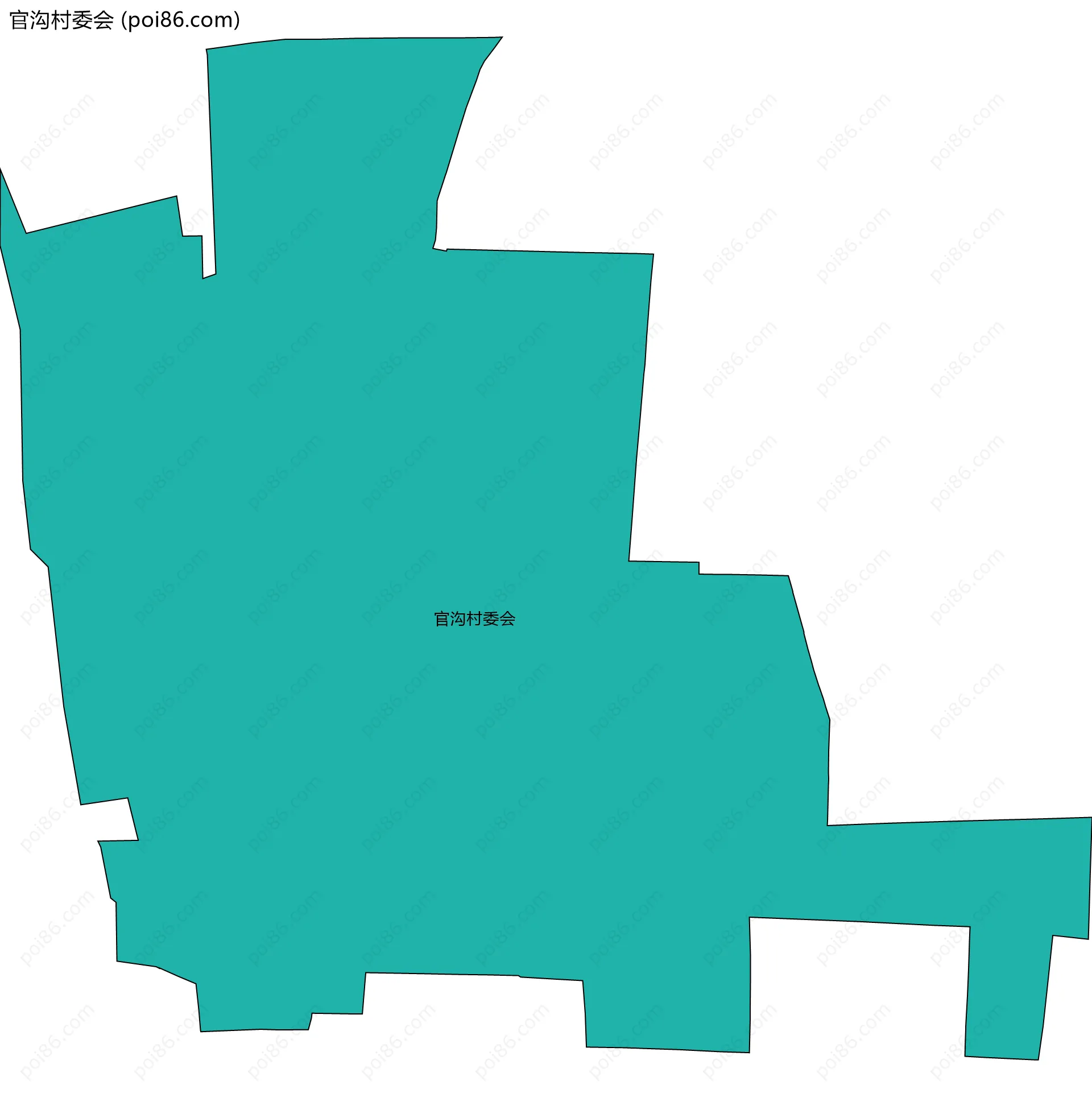 官沟村委会边界地图