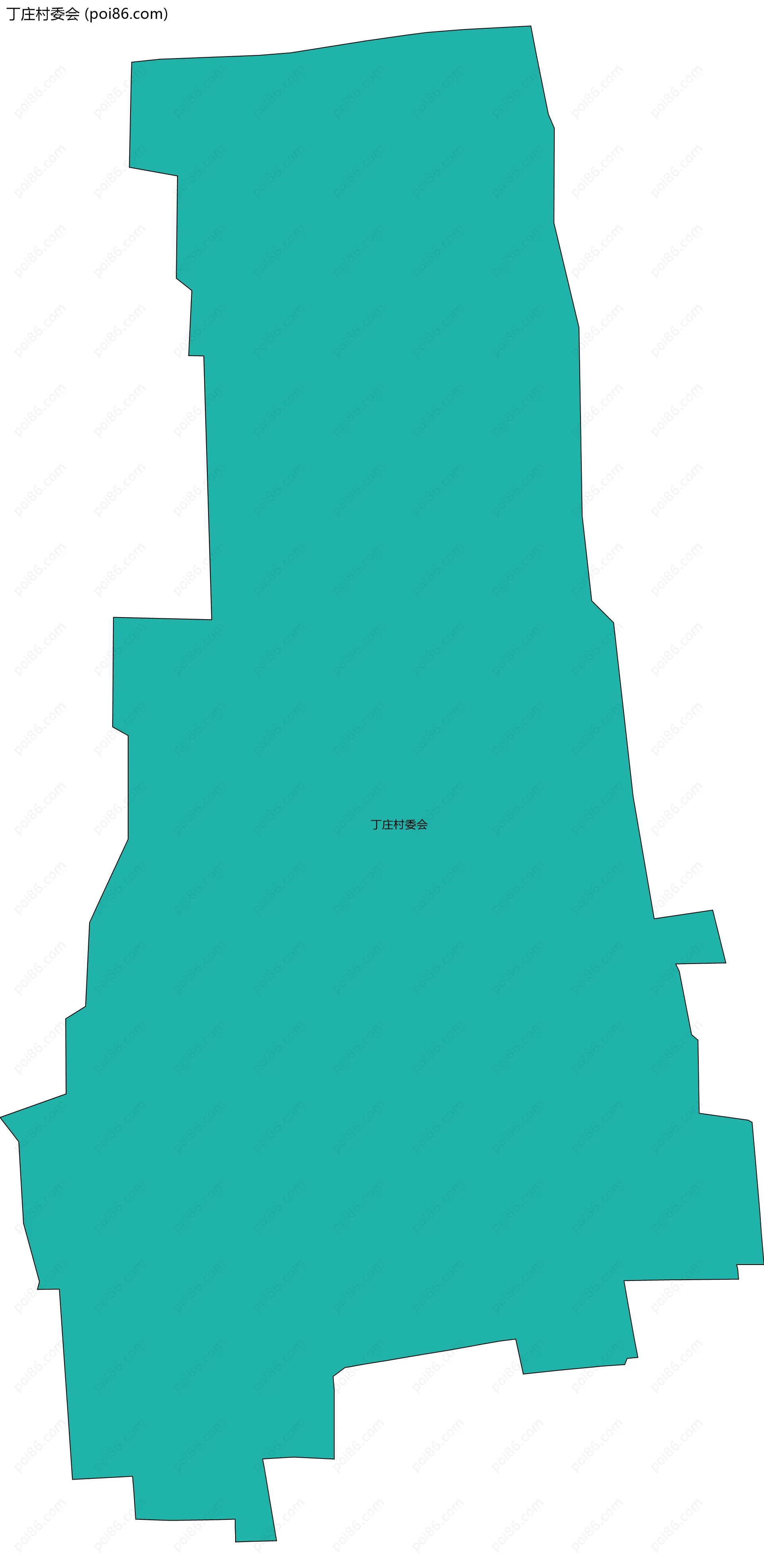 丁庄村委会边界地图