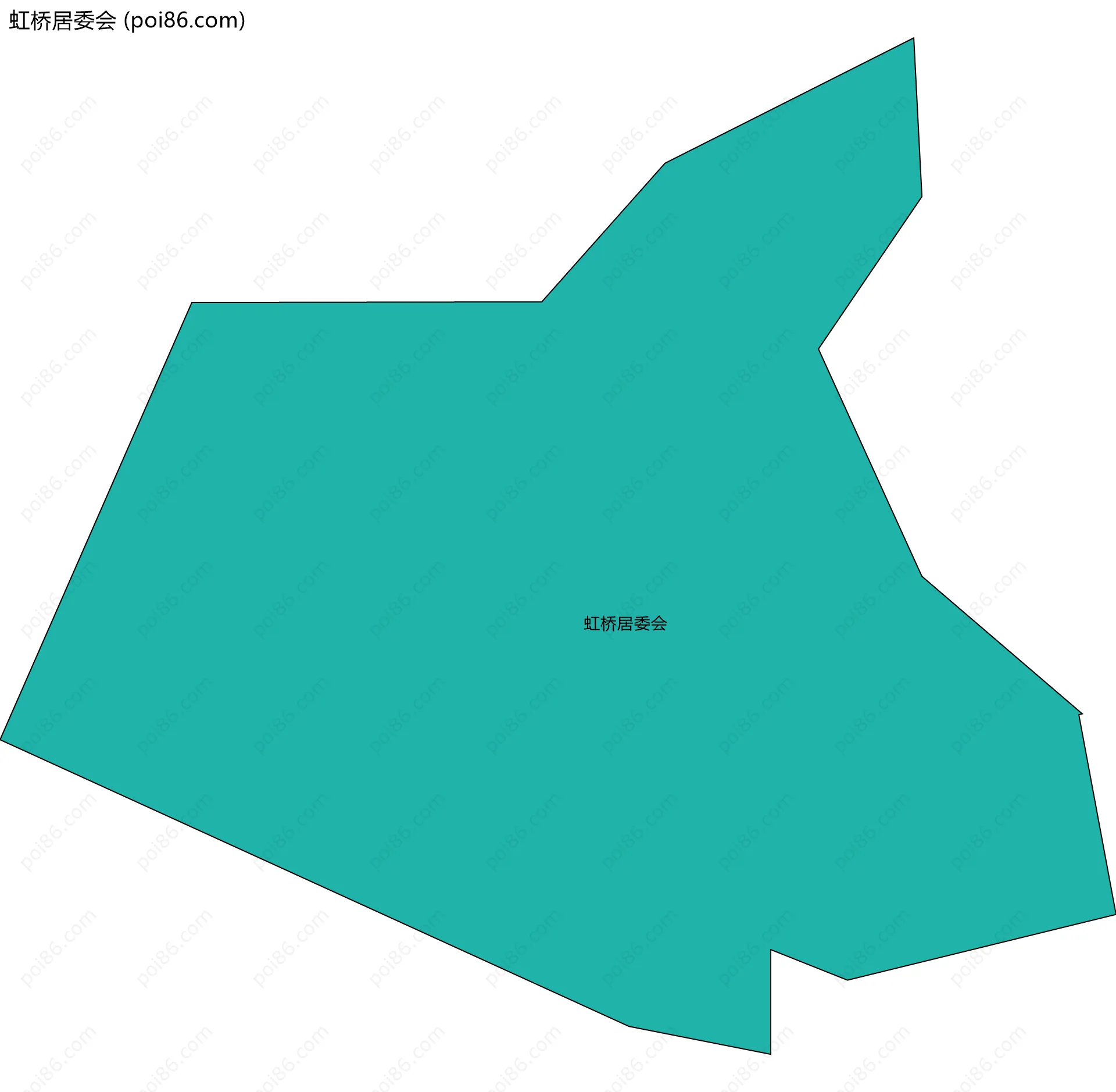 虹桥居委会边界地图