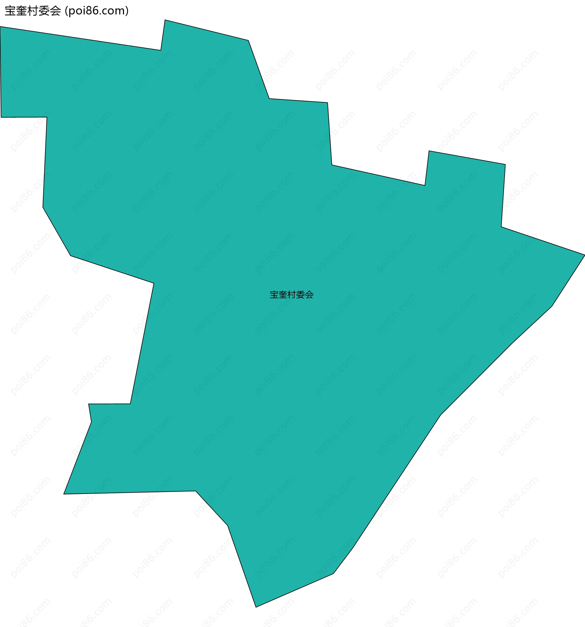 宝奎村委会边界地图