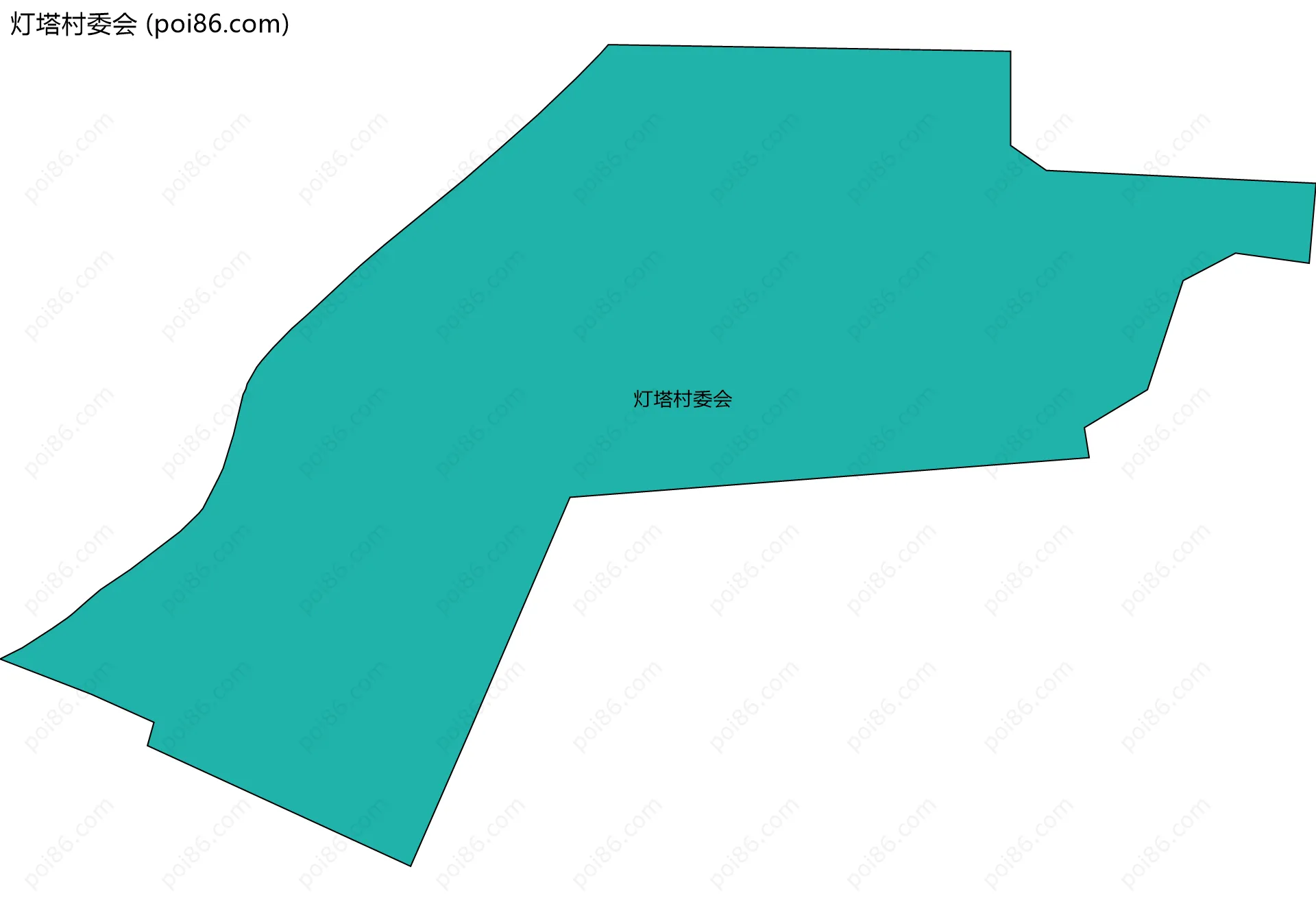 灯塔村委会边界地图