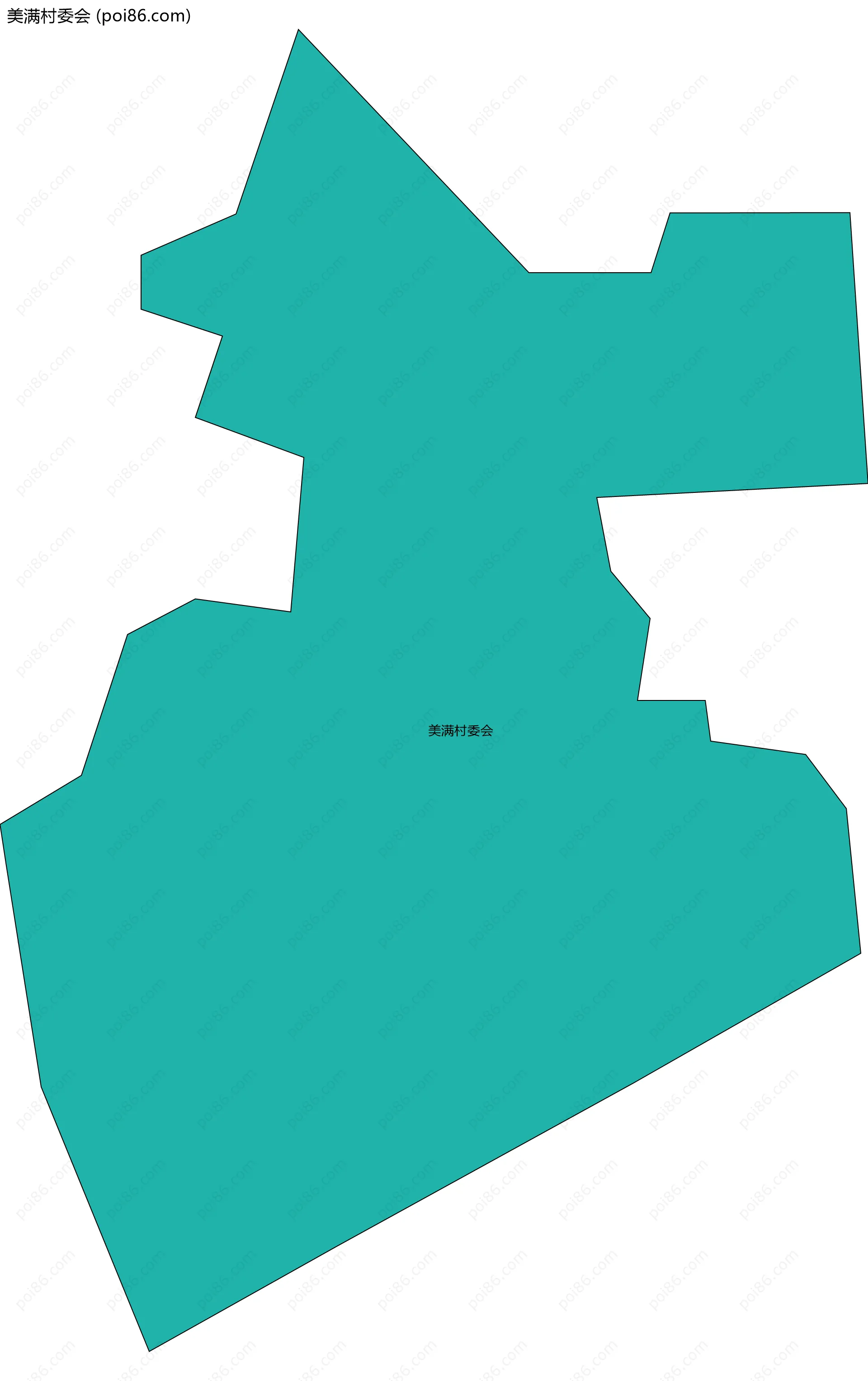 美满村委会边界地图