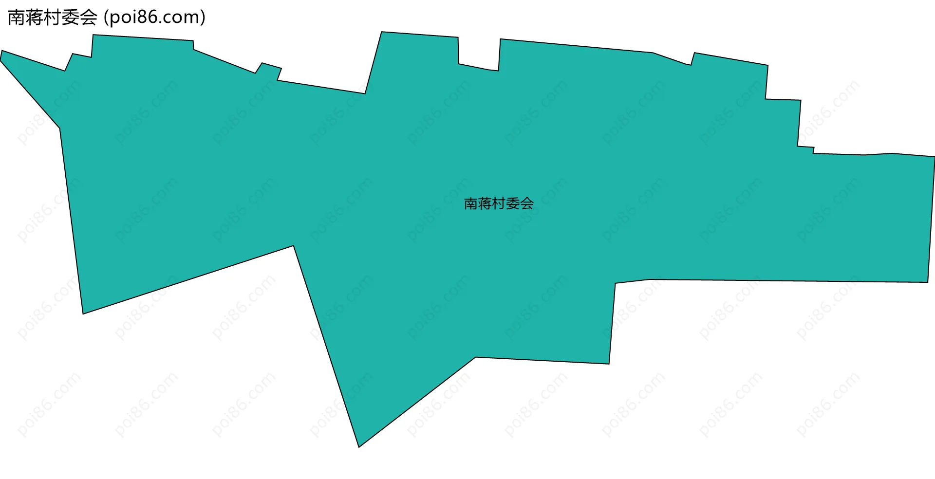 南蒋村委会边界地图