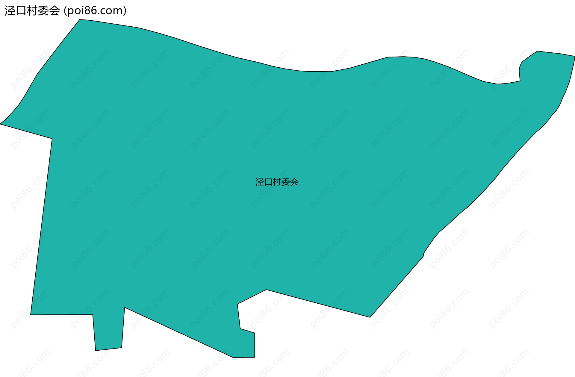 泾口村委会边界地图
