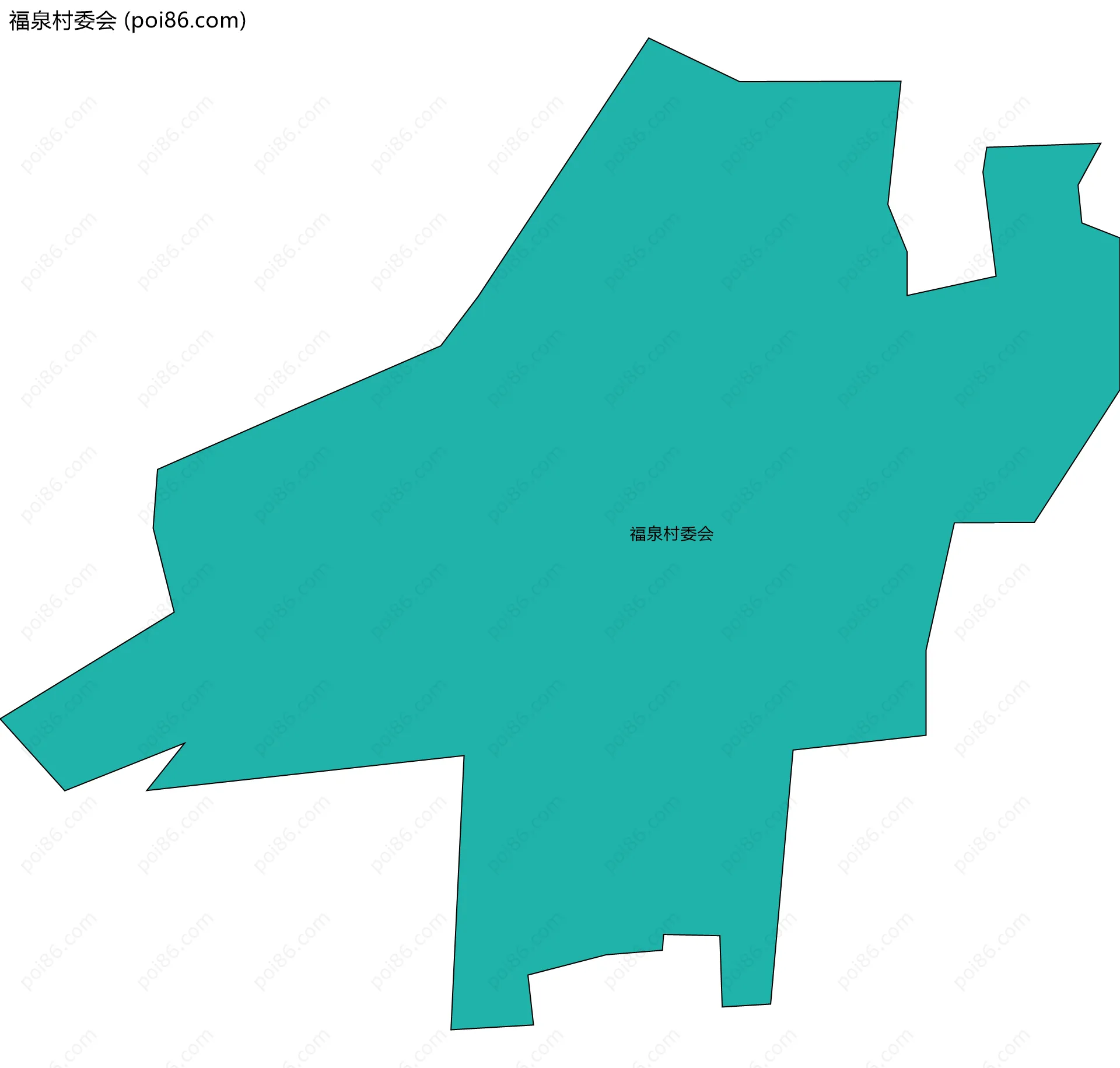 福泉村委会边界地图