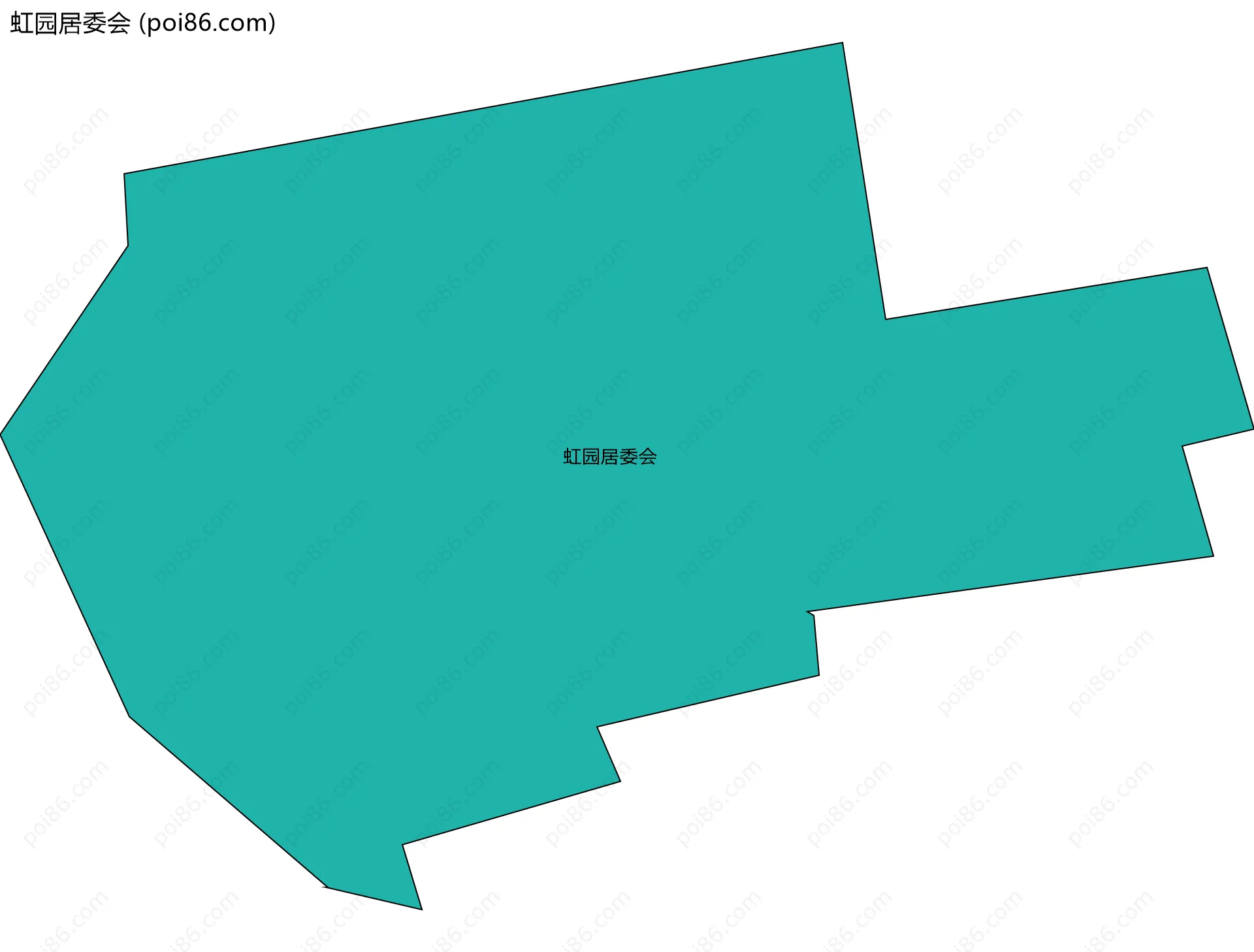 虹园居委会边界地图