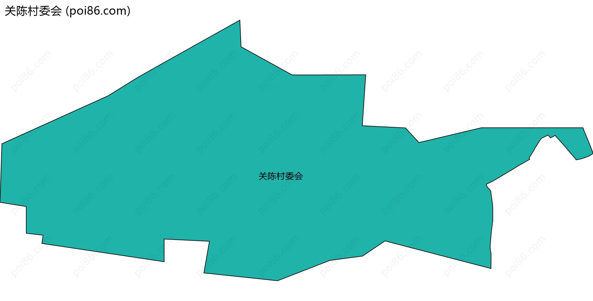 关陈村委会边界地图