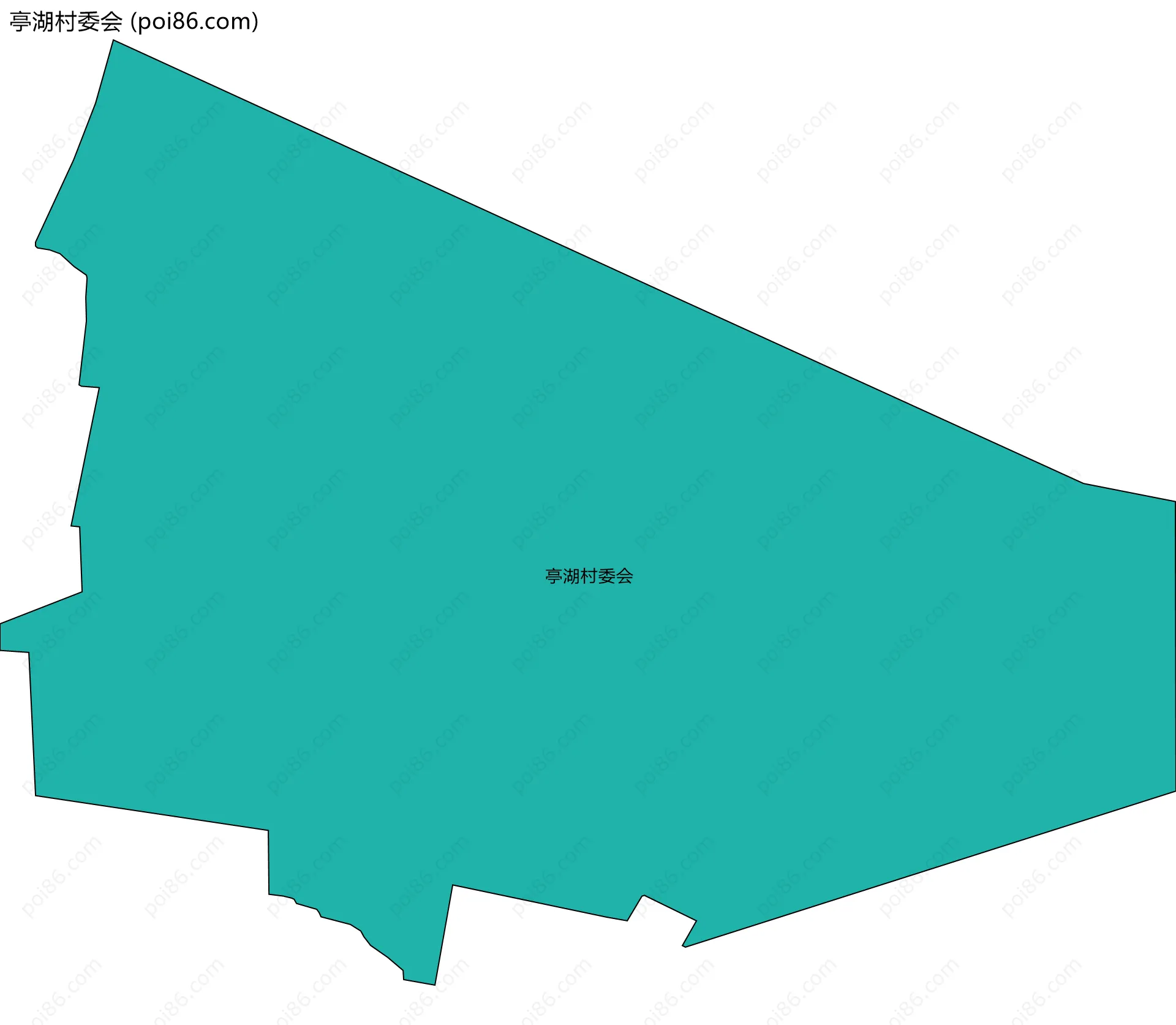亭湖村委会边界地图