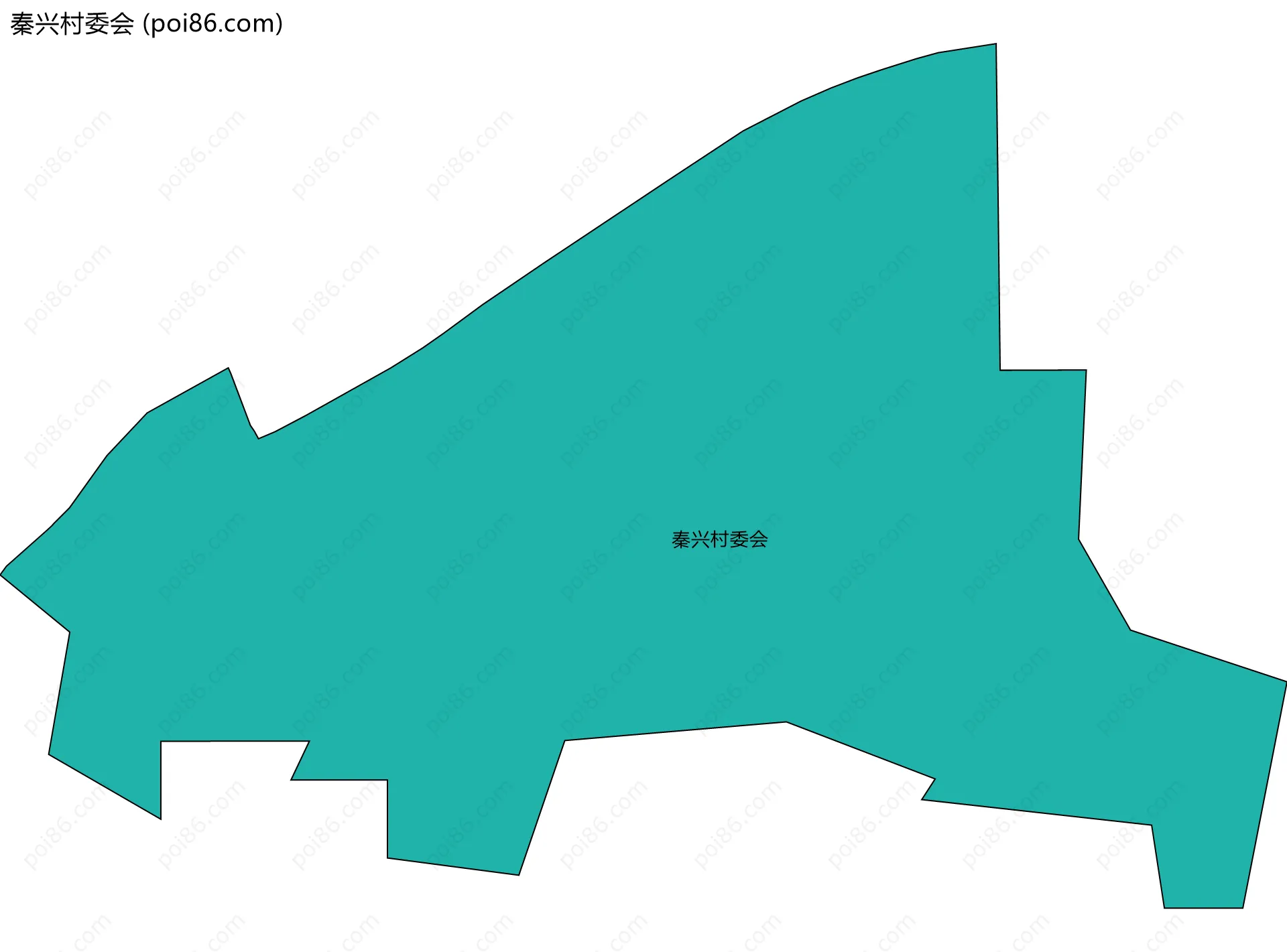 秦兴村委会边界地图