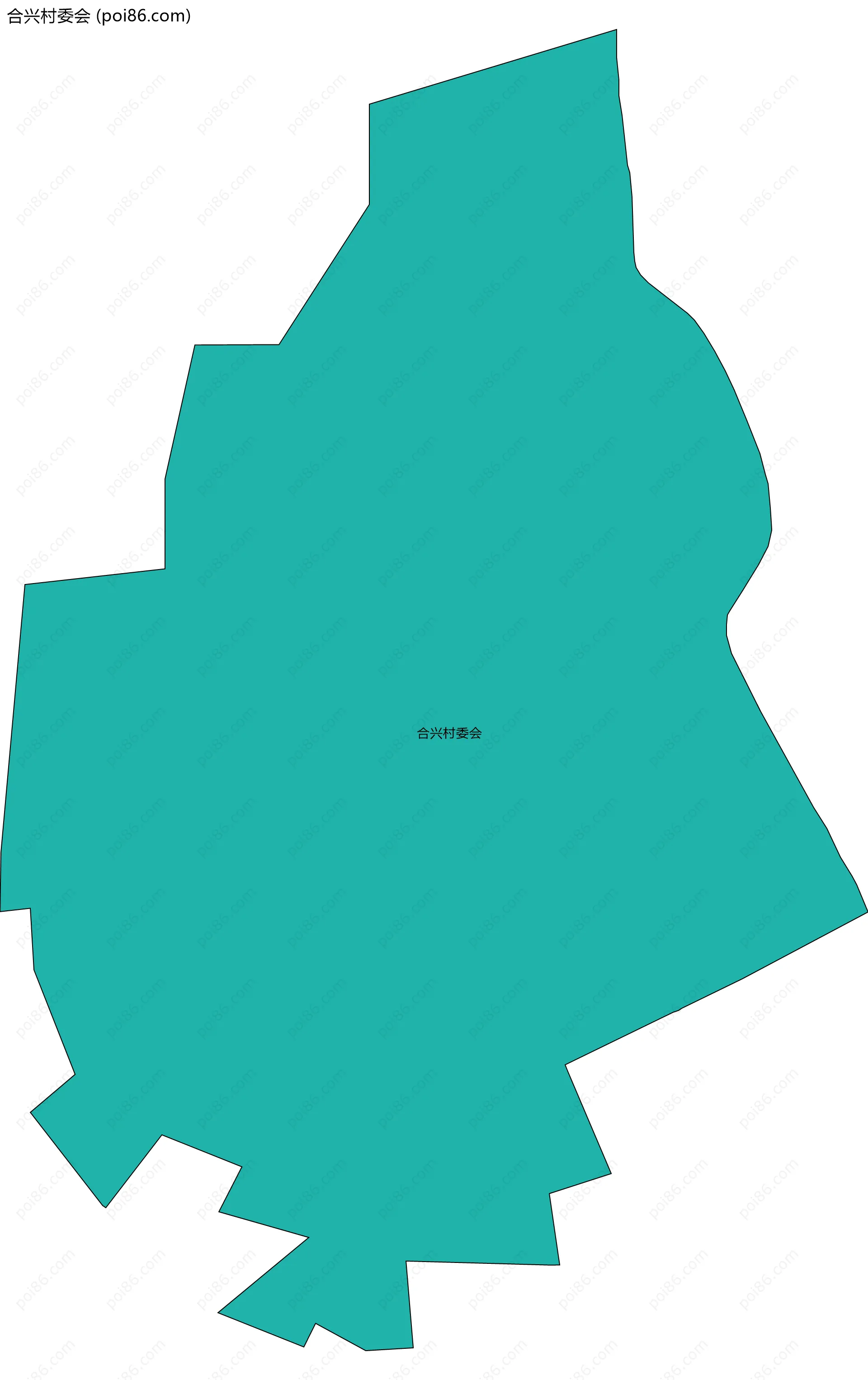 合兴村委会边界地图