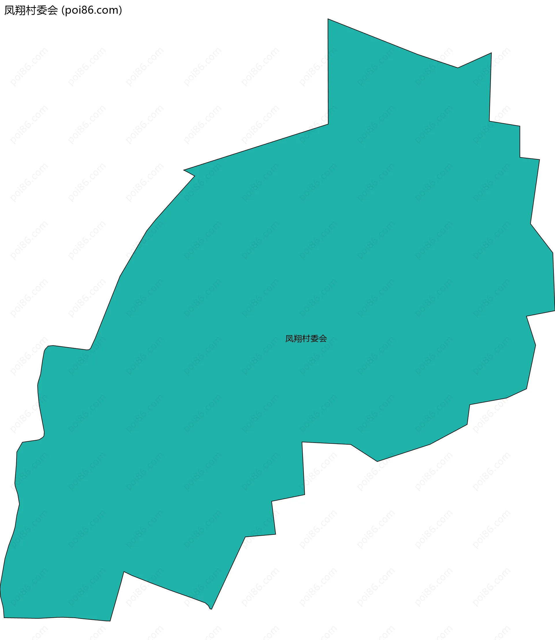 凤翔村委会边界地图