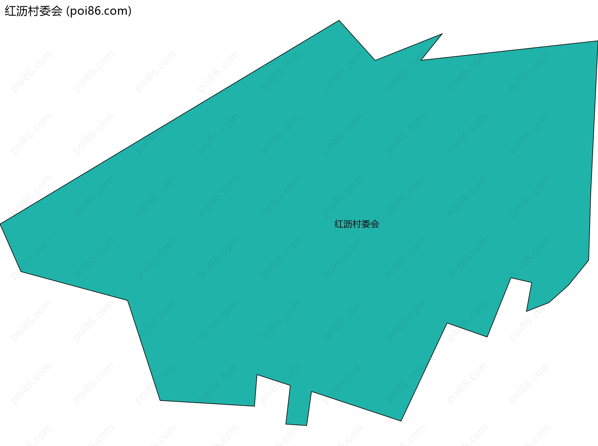 红沥村委会边界地图
