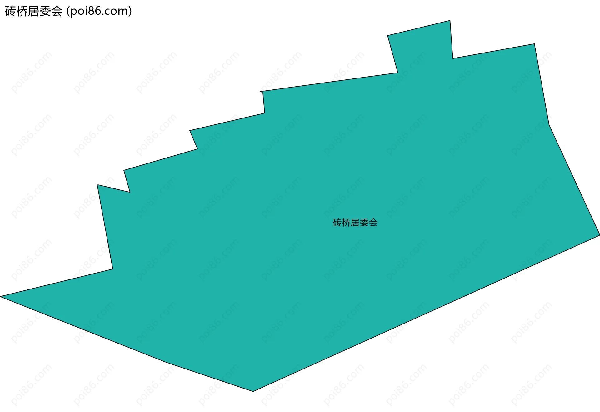 砖桥居委会边界地图