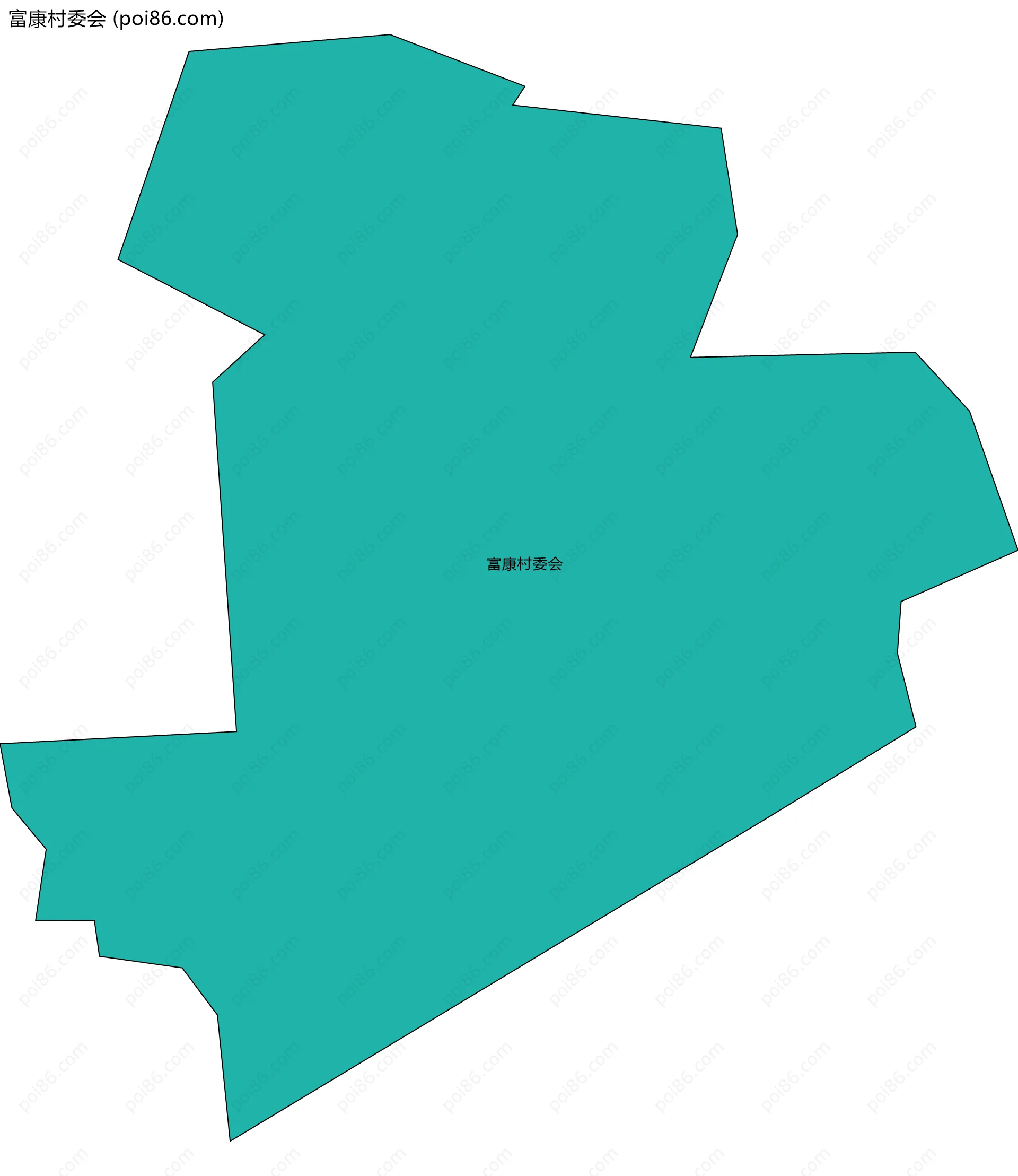 富康村委会边界地图