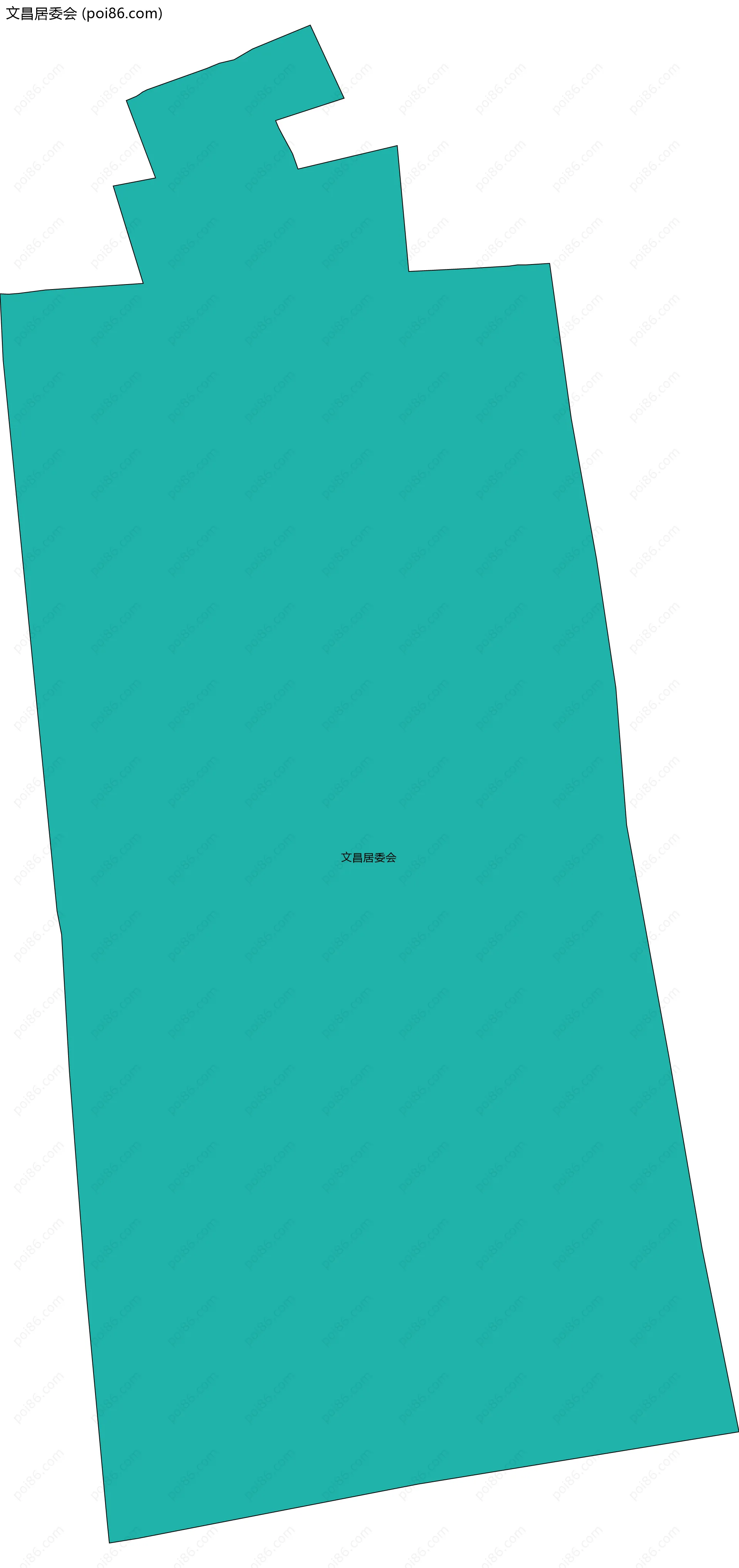 文昌居委会边界地图