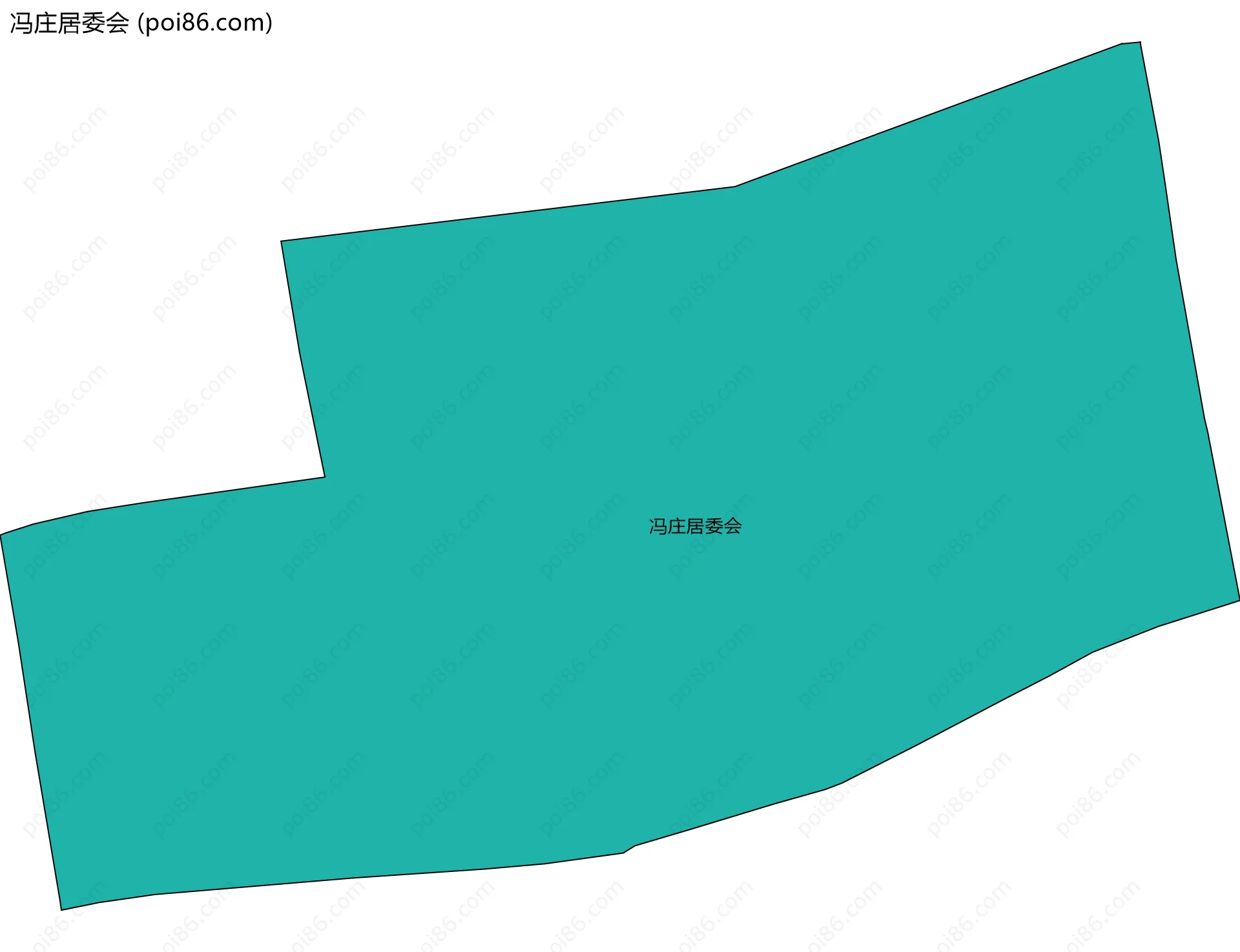 冯庄居委会边界地图