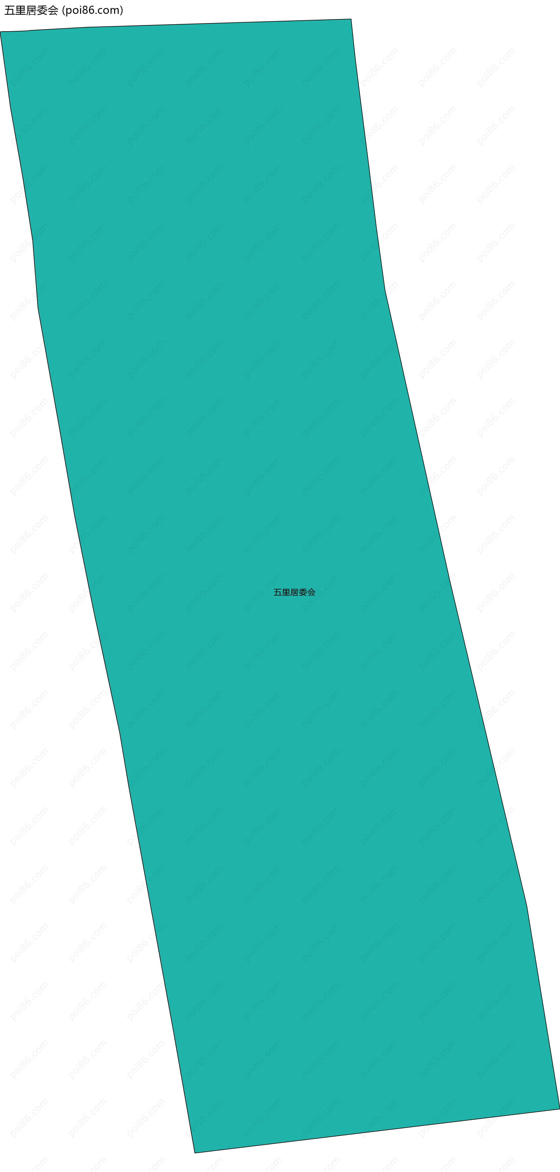 五里居委会边界地图