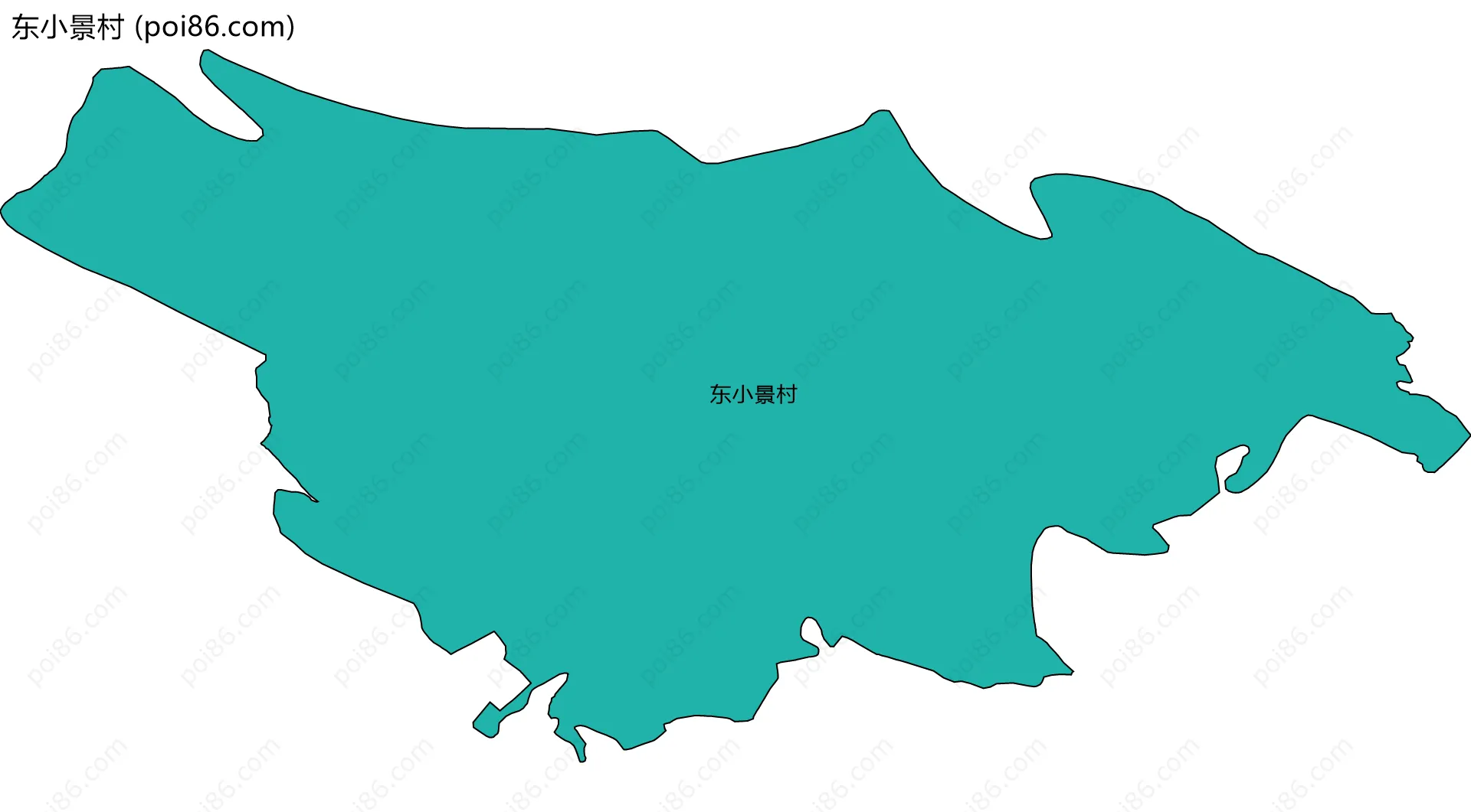 东小景村边界地图