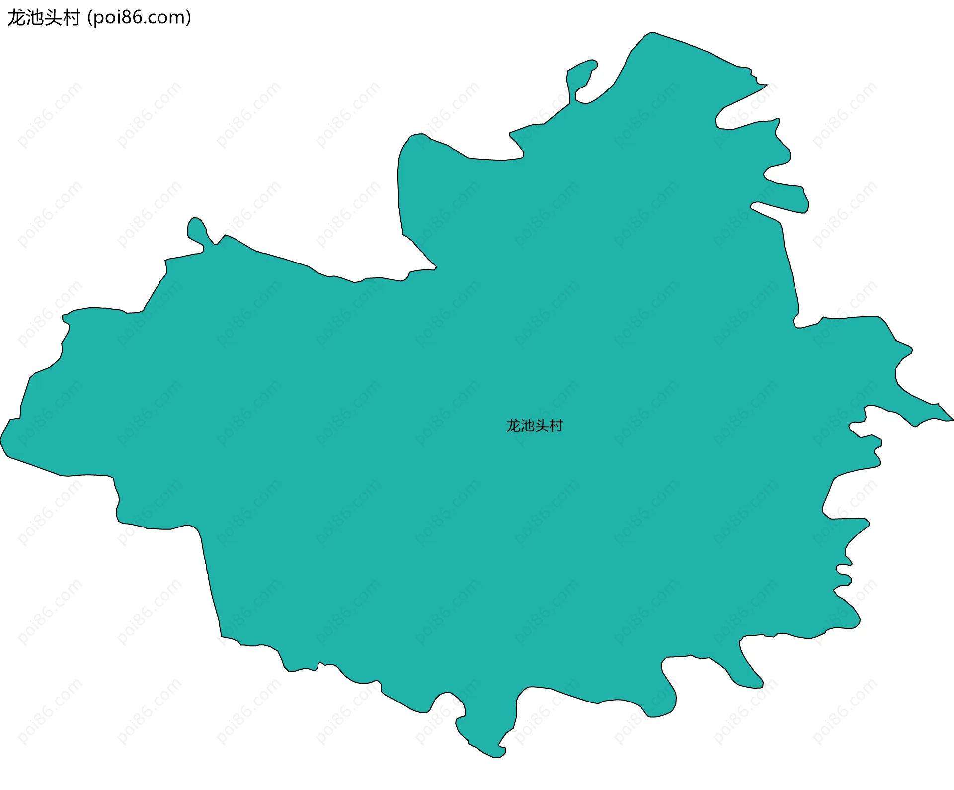 龙池头村边界地图