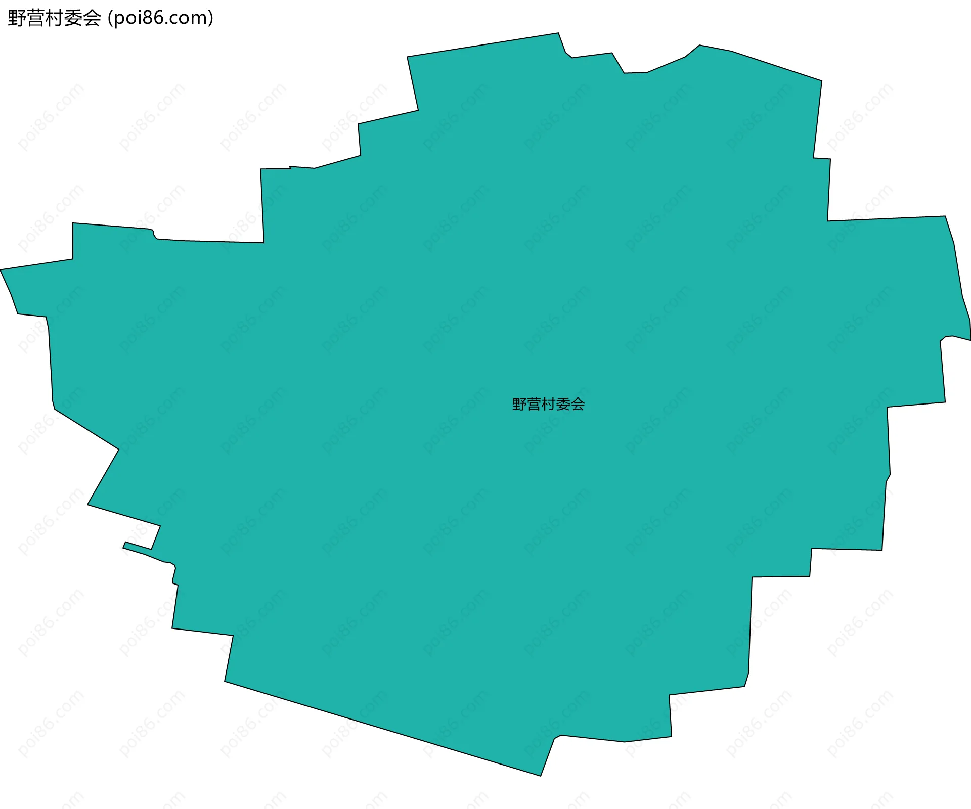 野营村委会边界地图