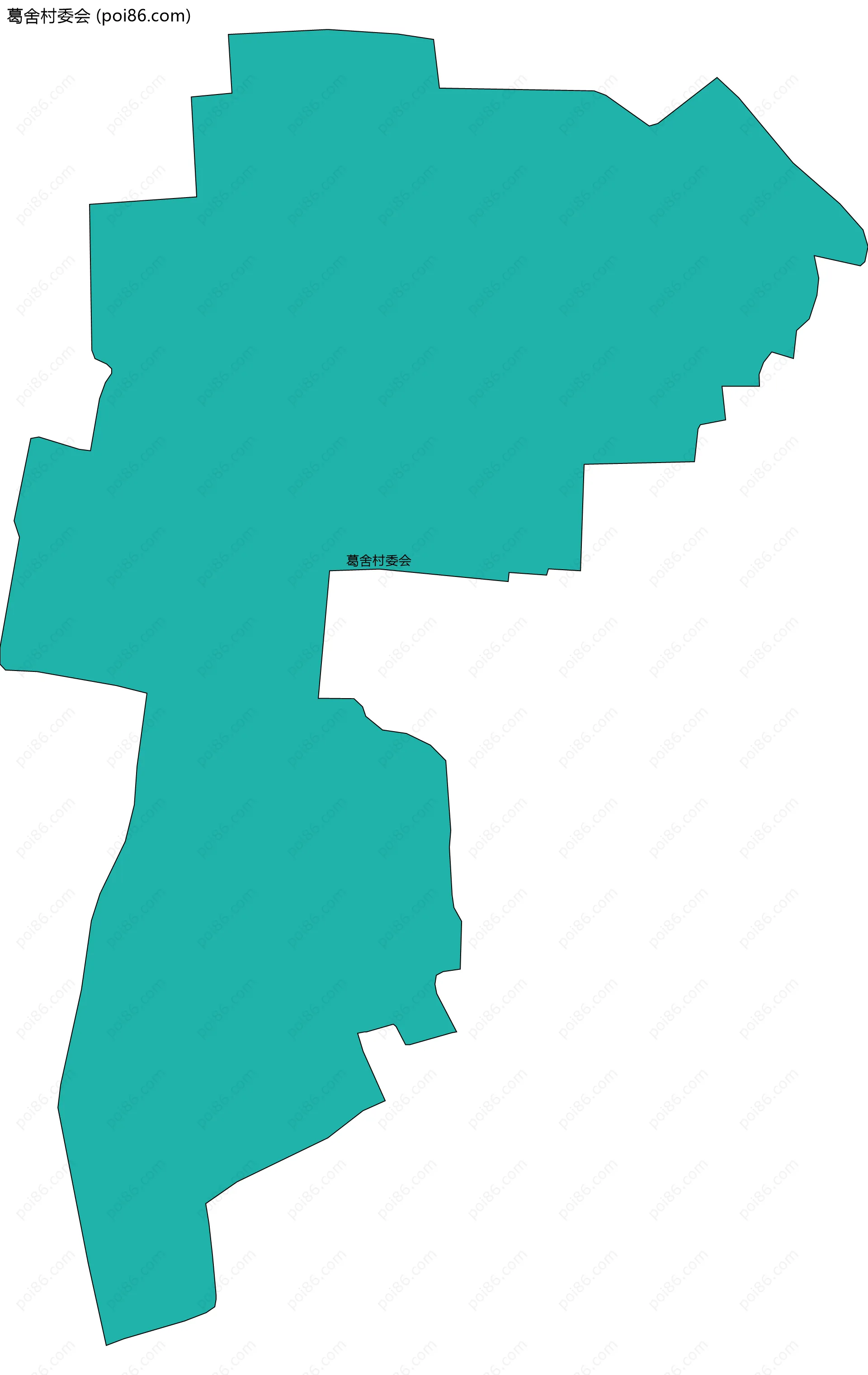 葛舍村委会边界地图