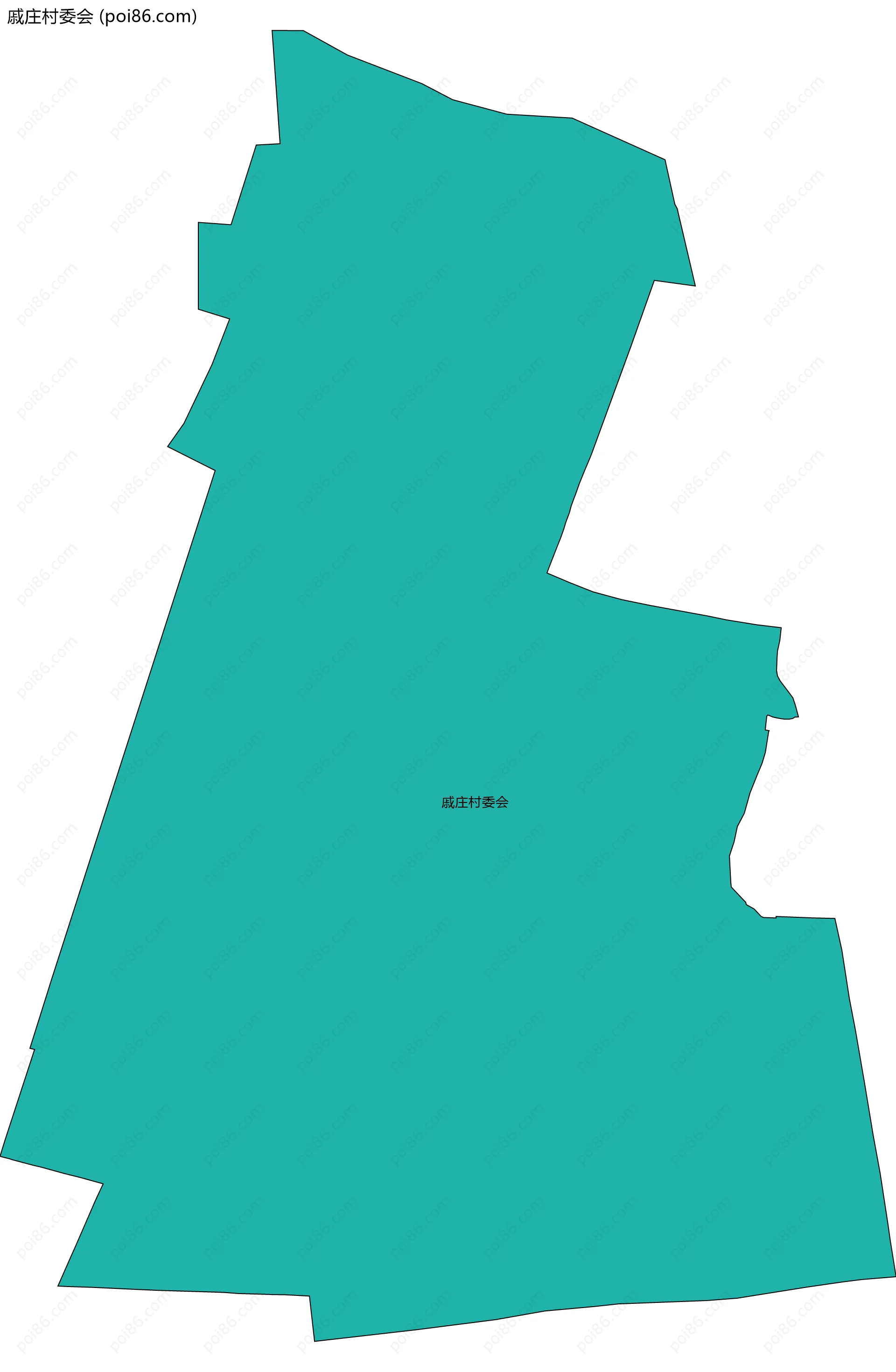 戚庄村委会边界地图