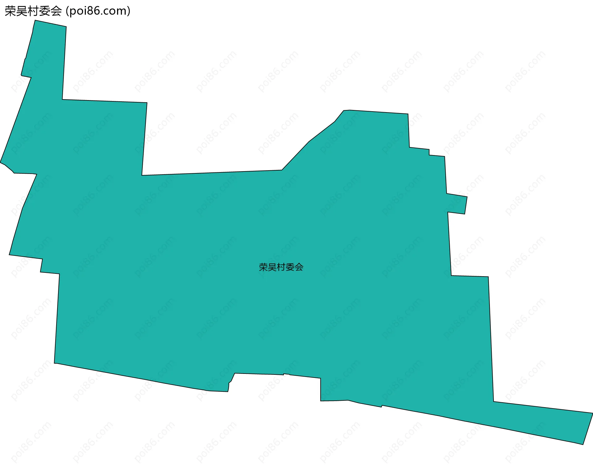 荣吴村委会边界地图