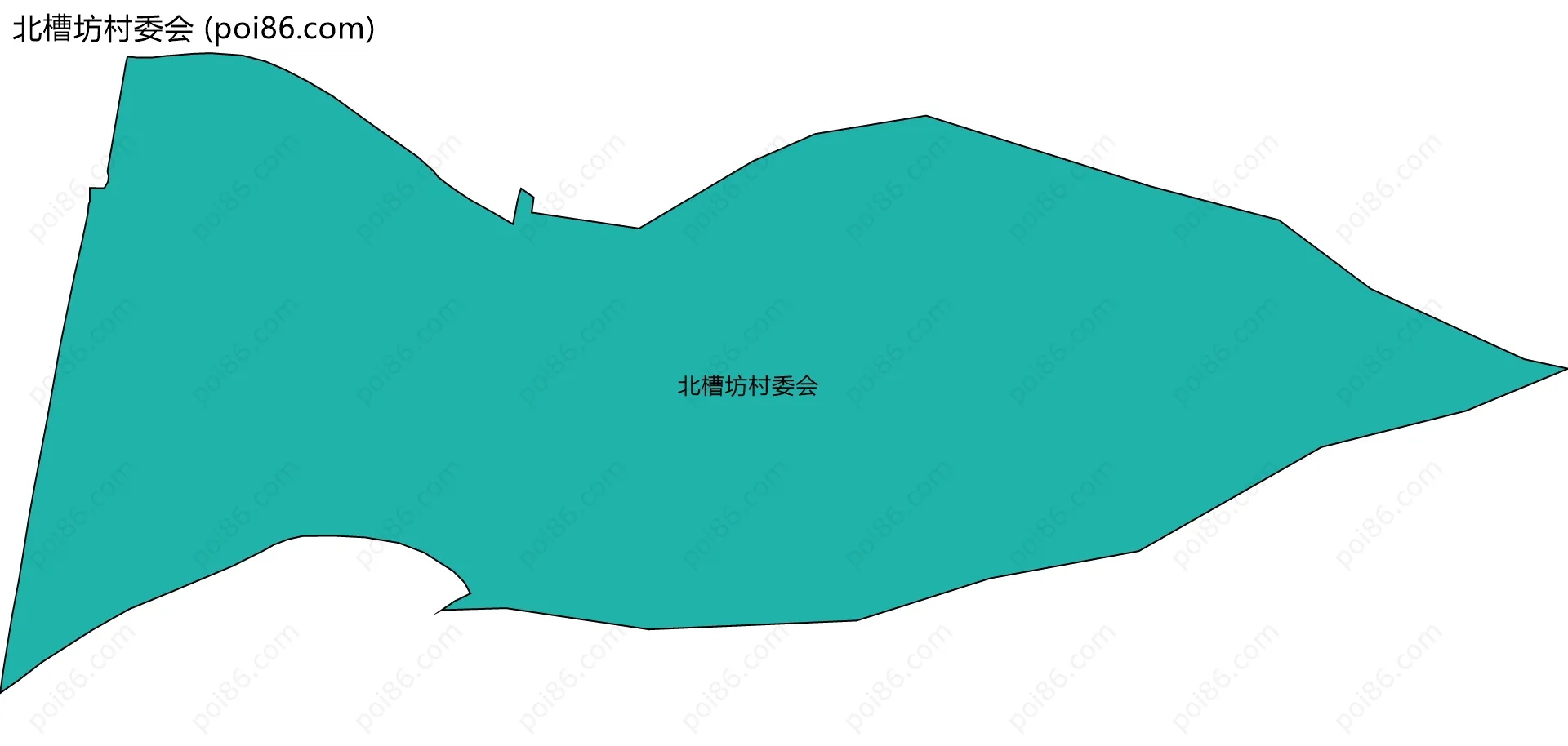 北槽坊村委会边界地图