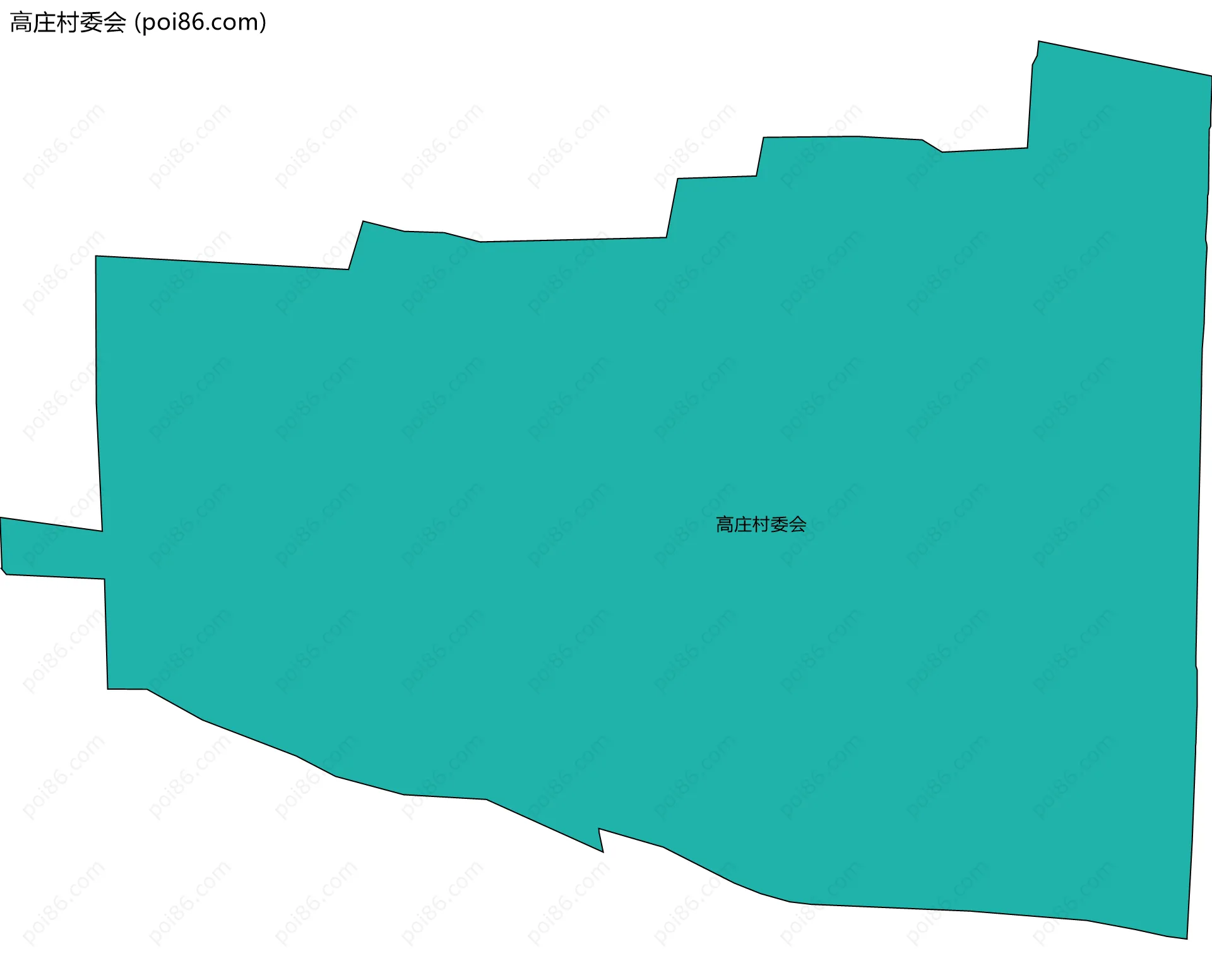 高庄村委会边界地图
