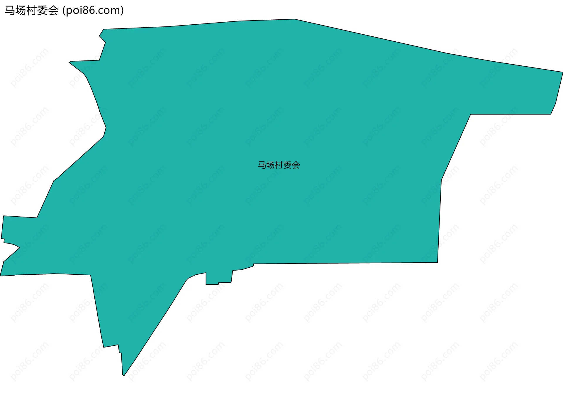 马场村委会边界地图