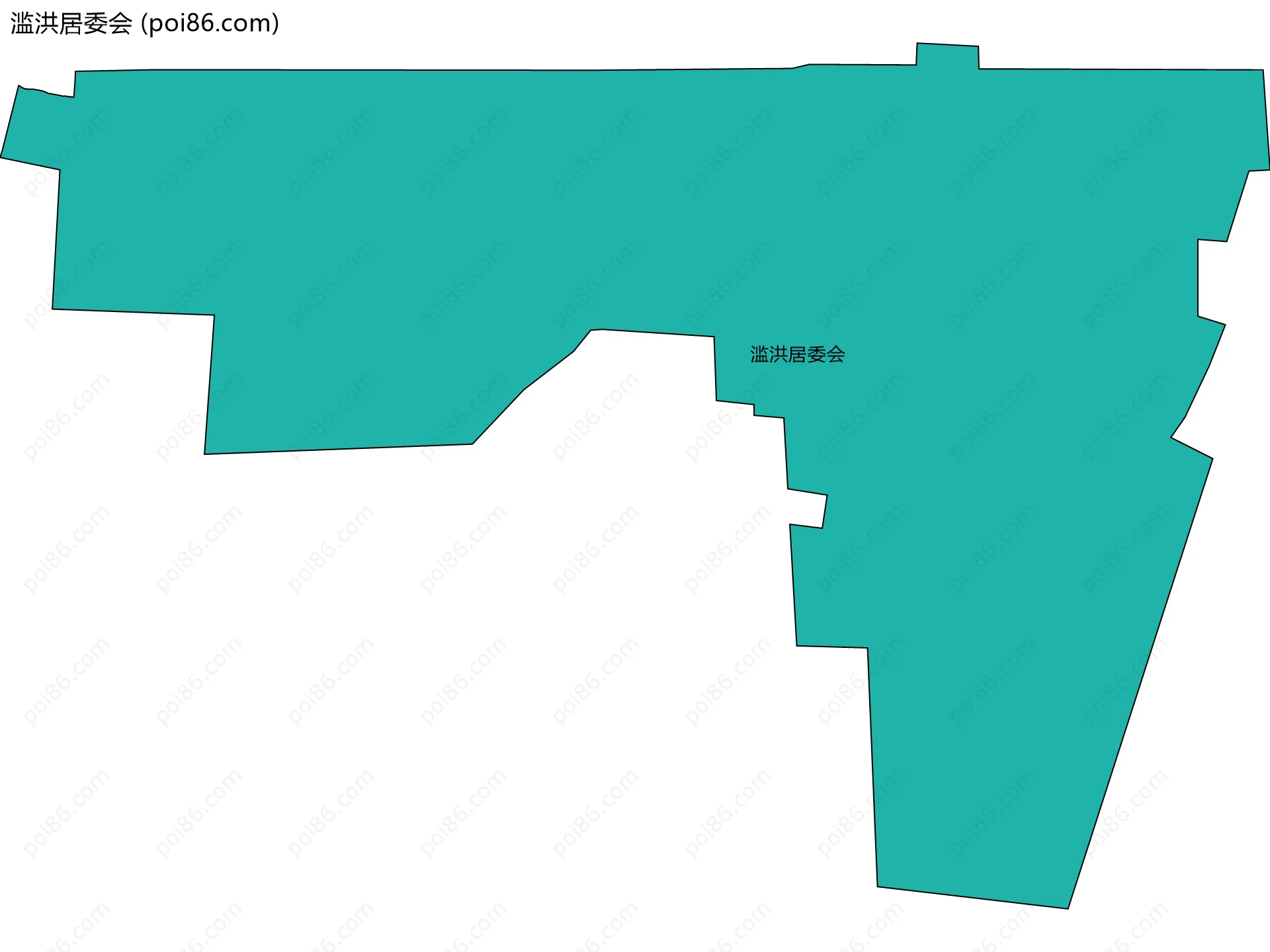 滥洪居委会边界地图