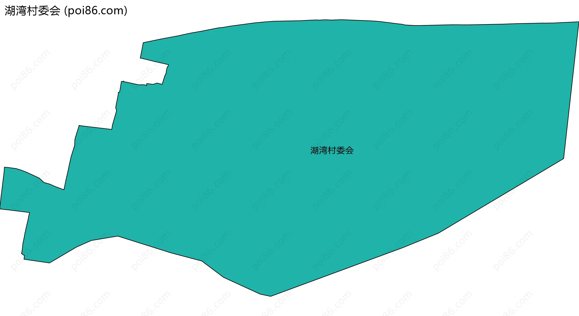 湖湾村委会边界地图