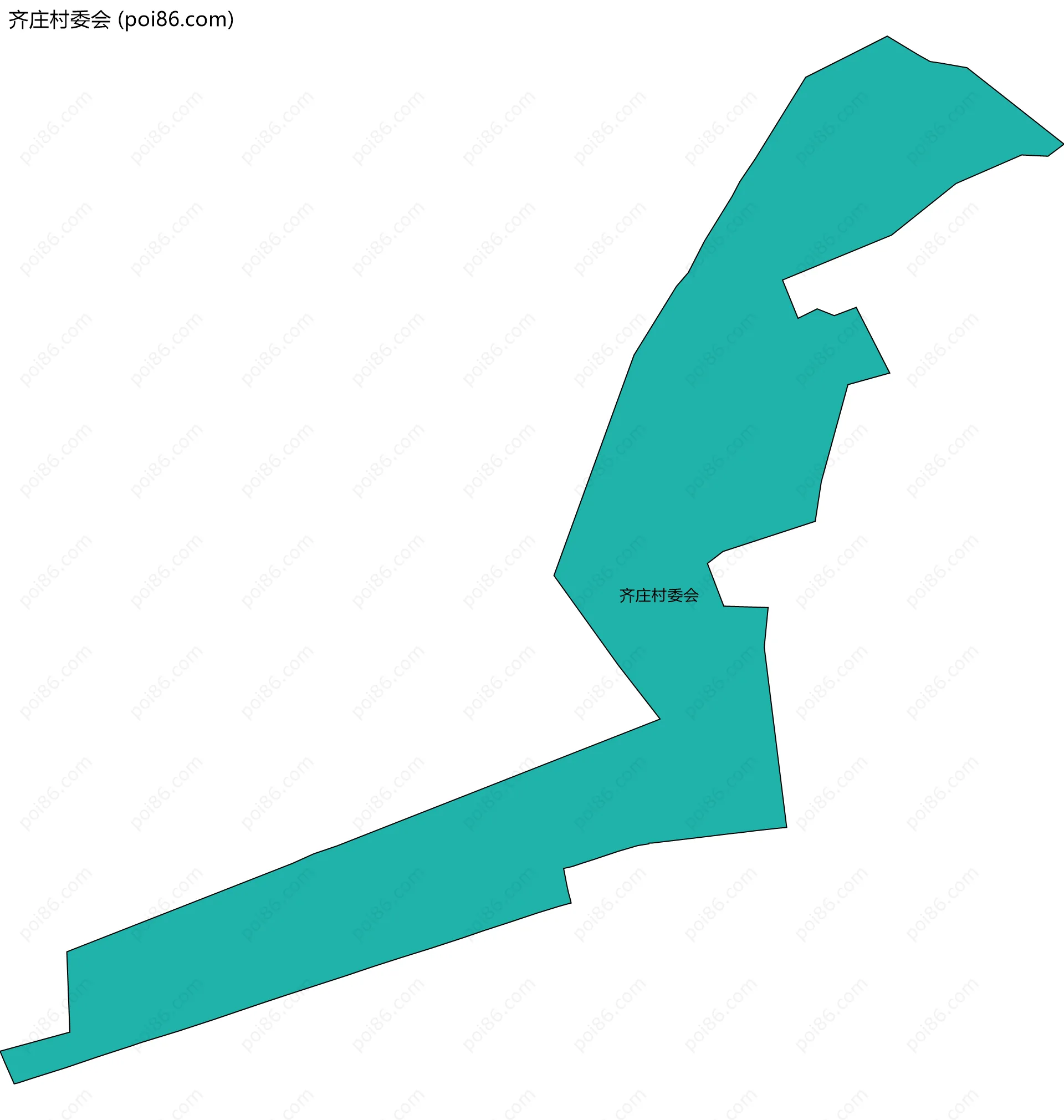 齐庄村委会边界地图