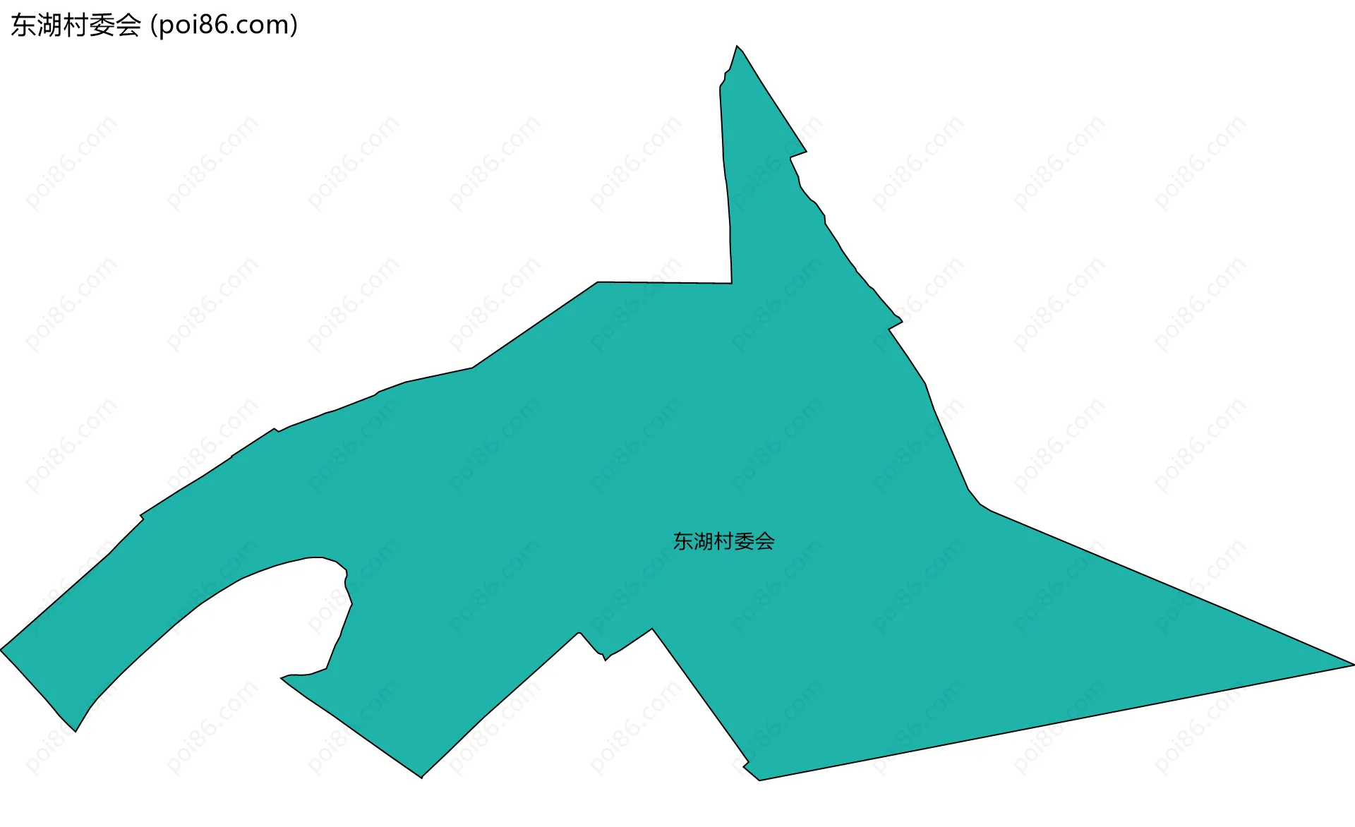东湖村委会边界地图