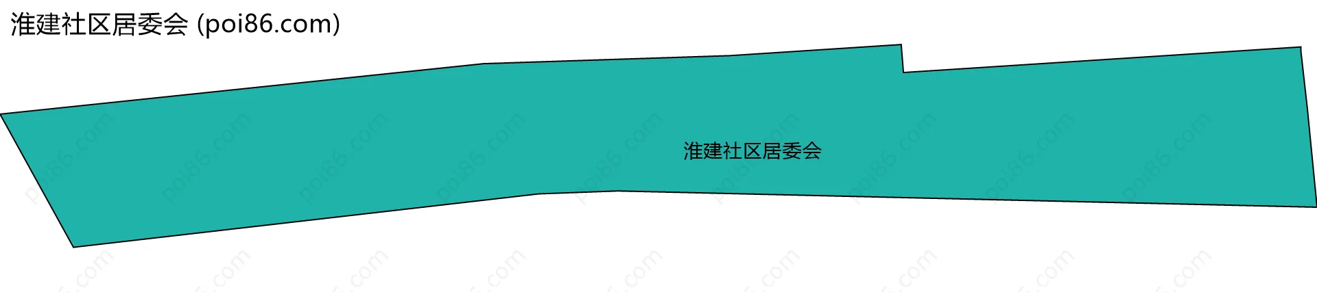 淮建社区居委会边界地图