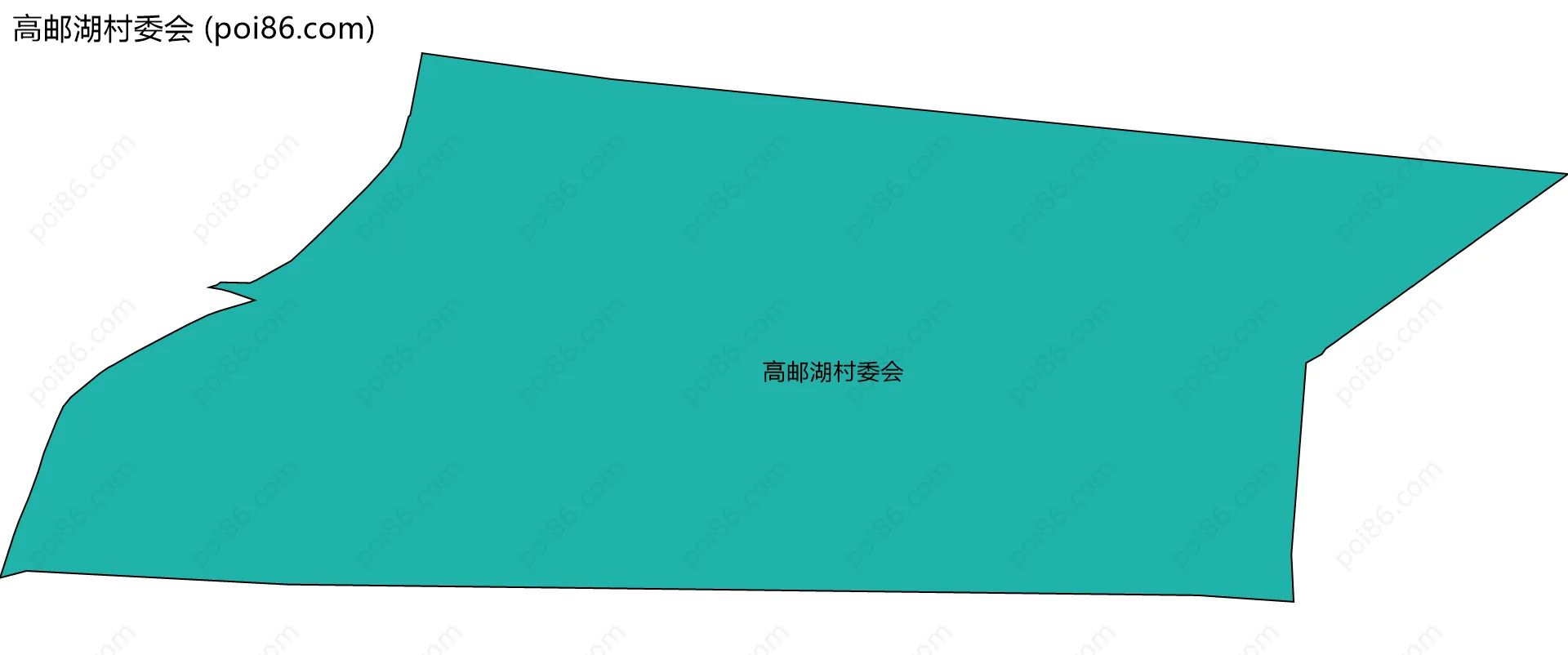 高邮湖村委会边界地图