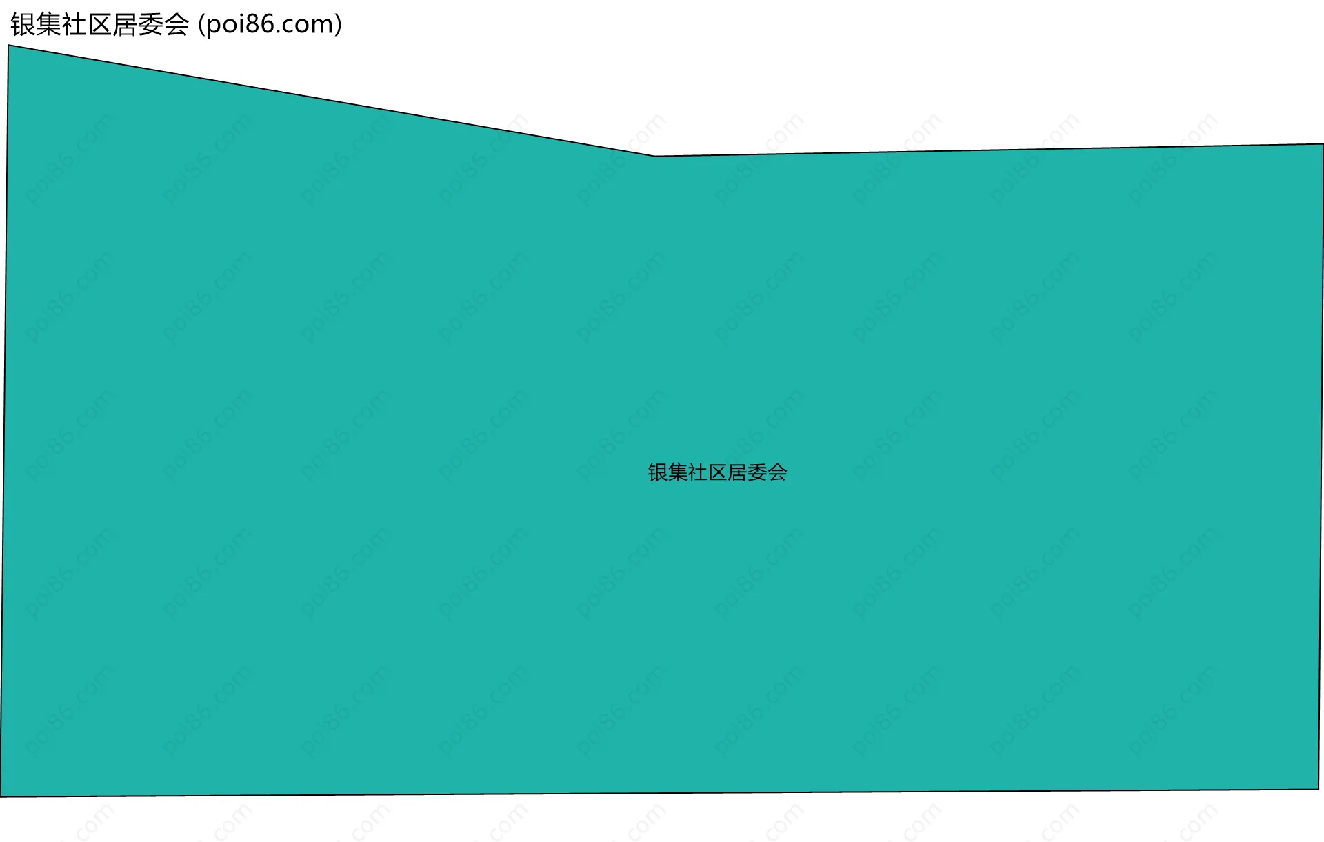 银集社区居委会边界地图
