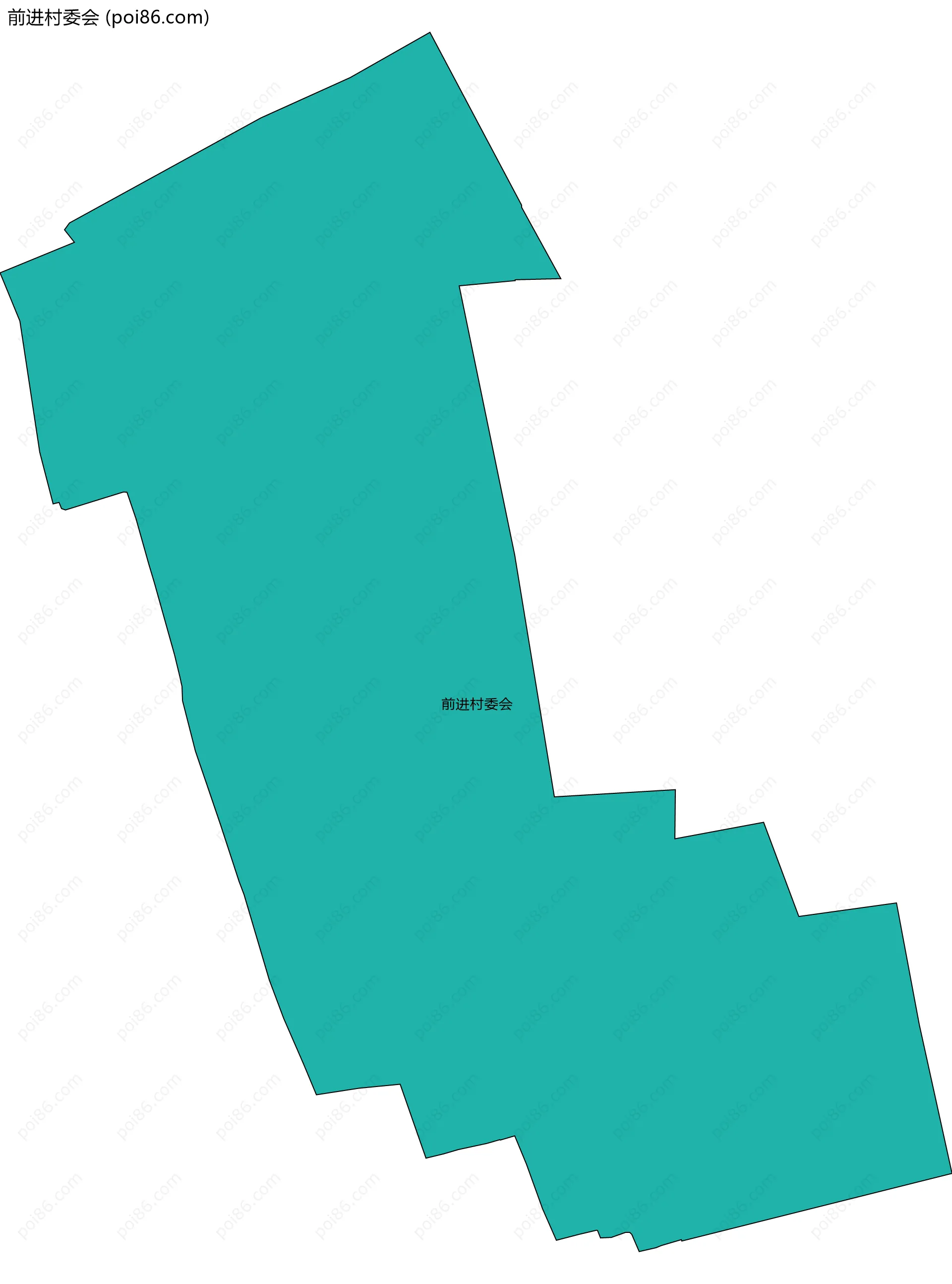前进村委会边界地图