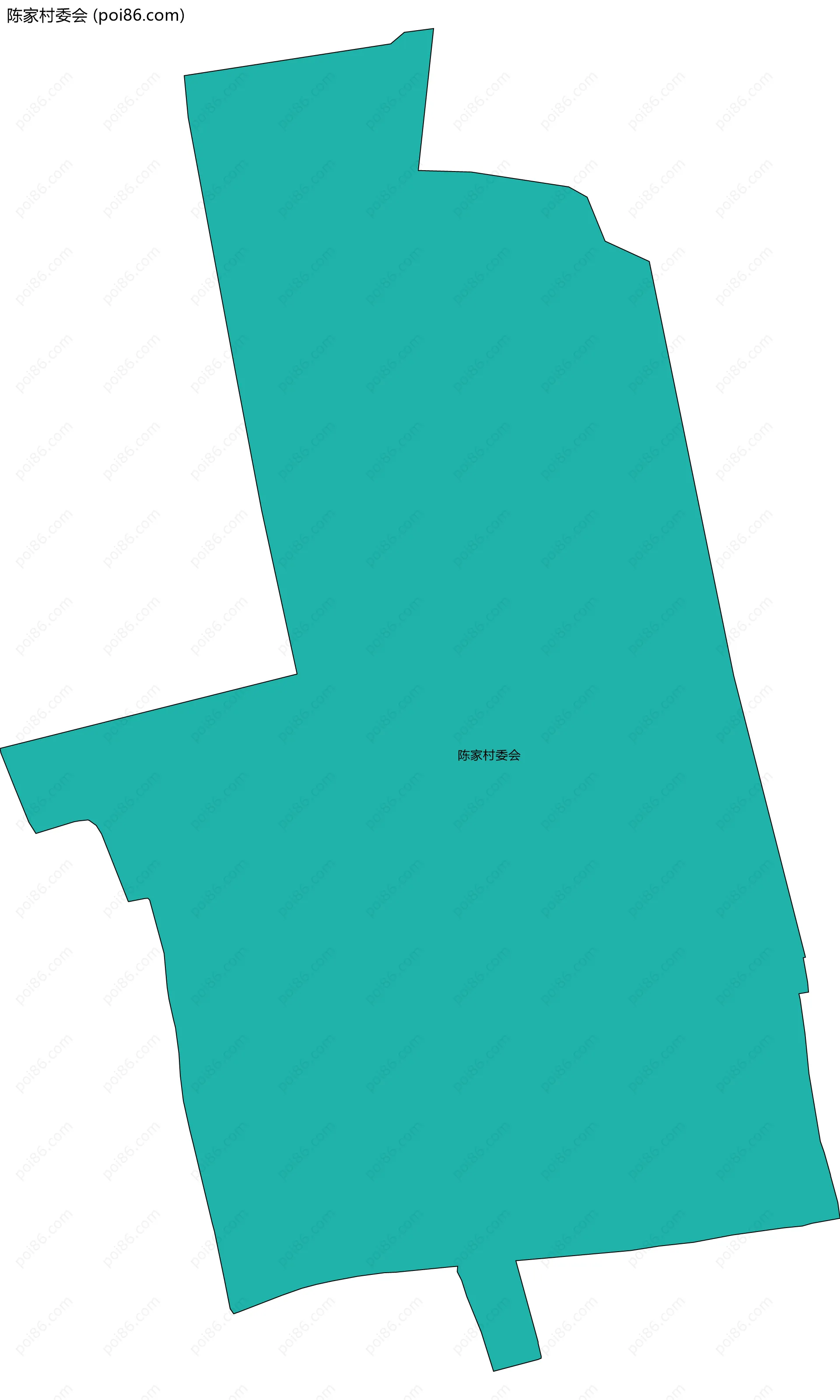 陈家村委会边界地图