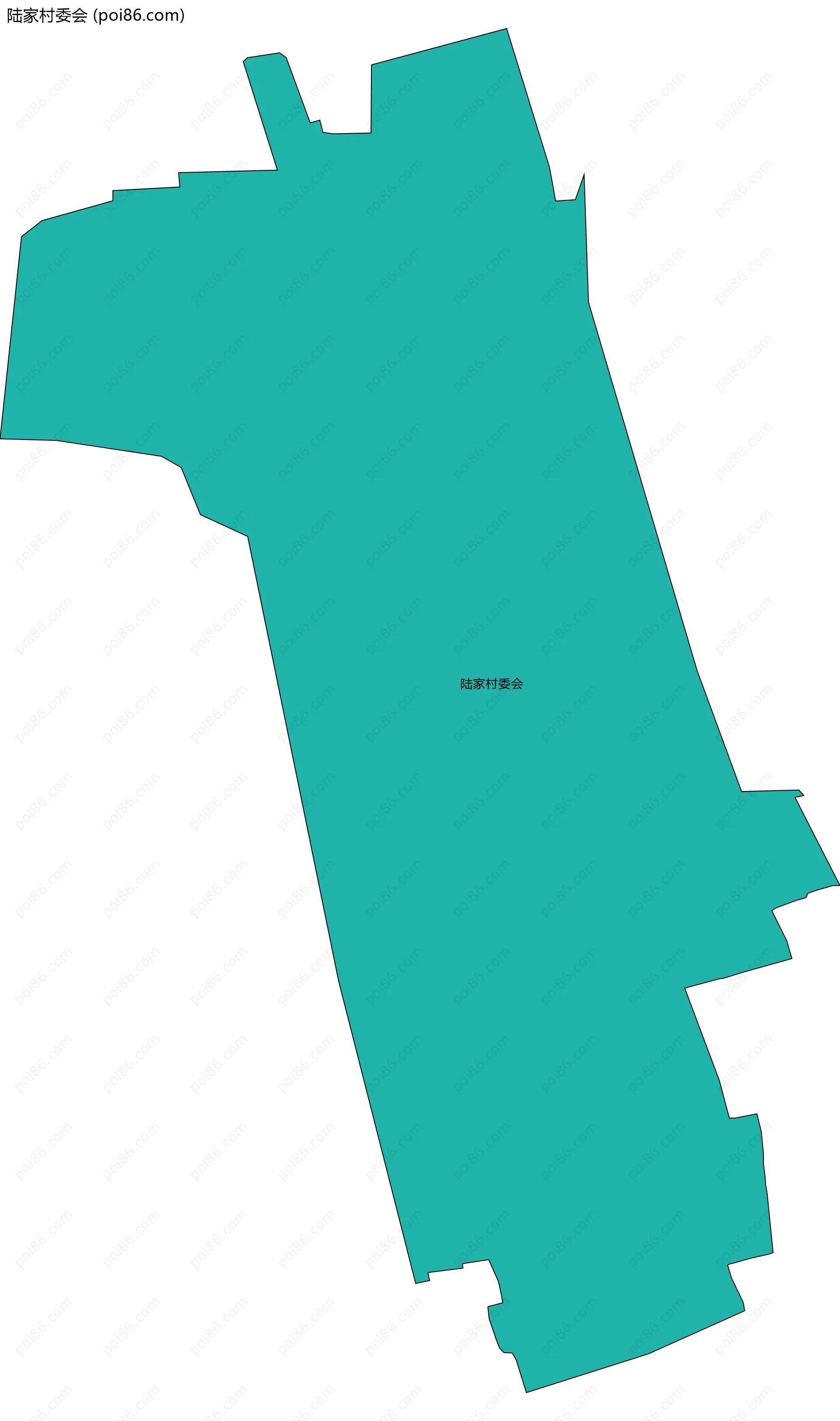 陆家村委会边界地图