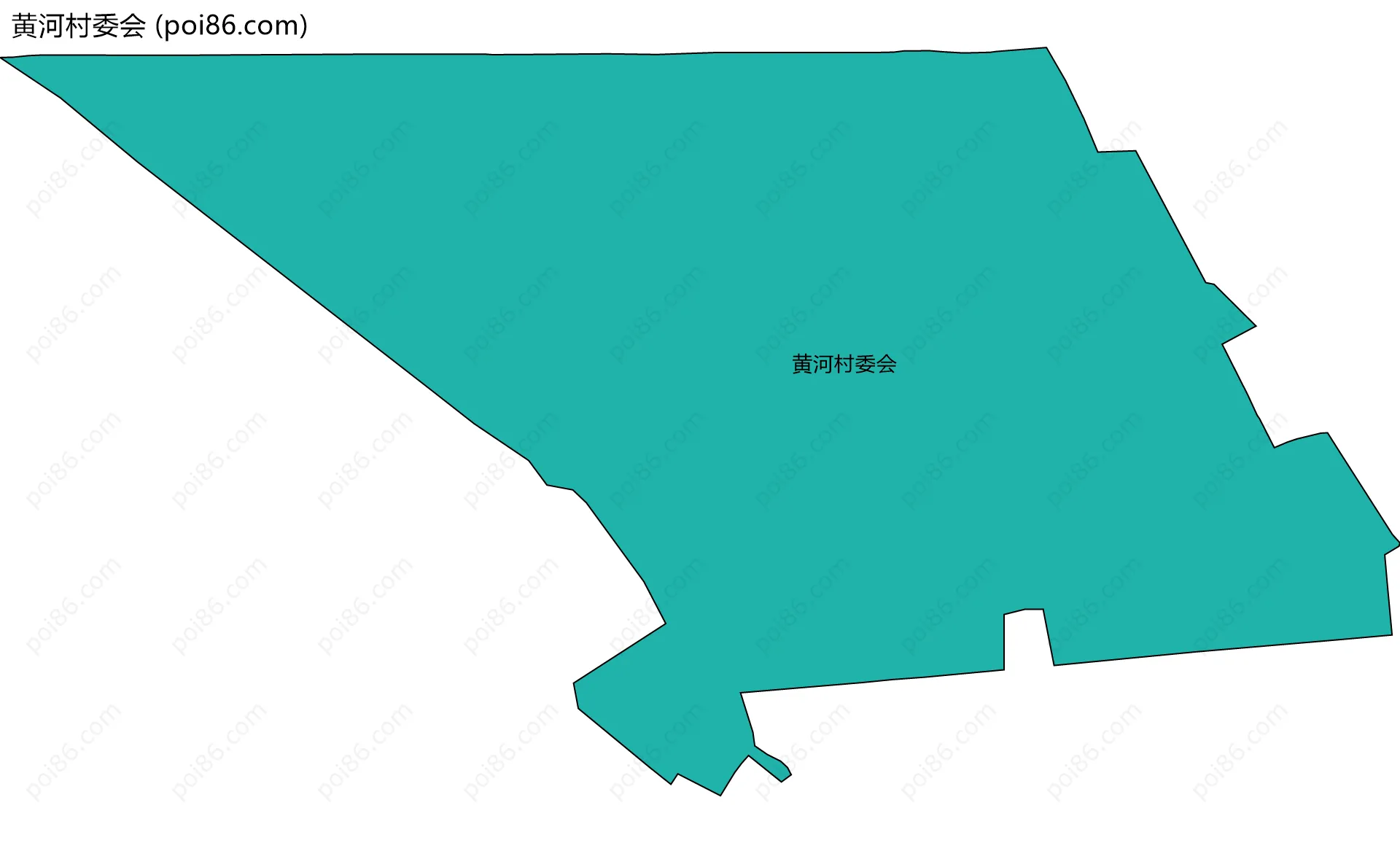 黄河村委会边界地图