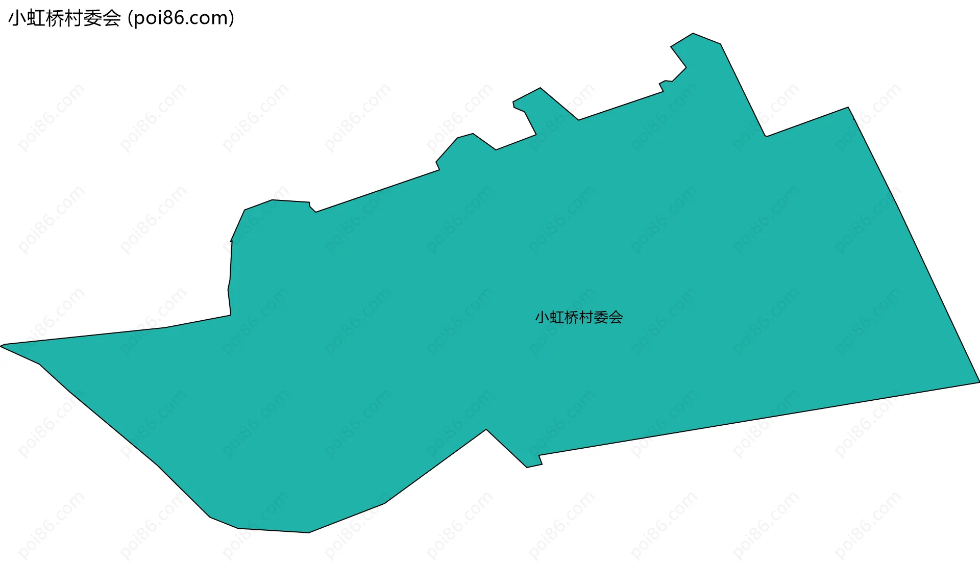 小虹桥村委会边界地图
