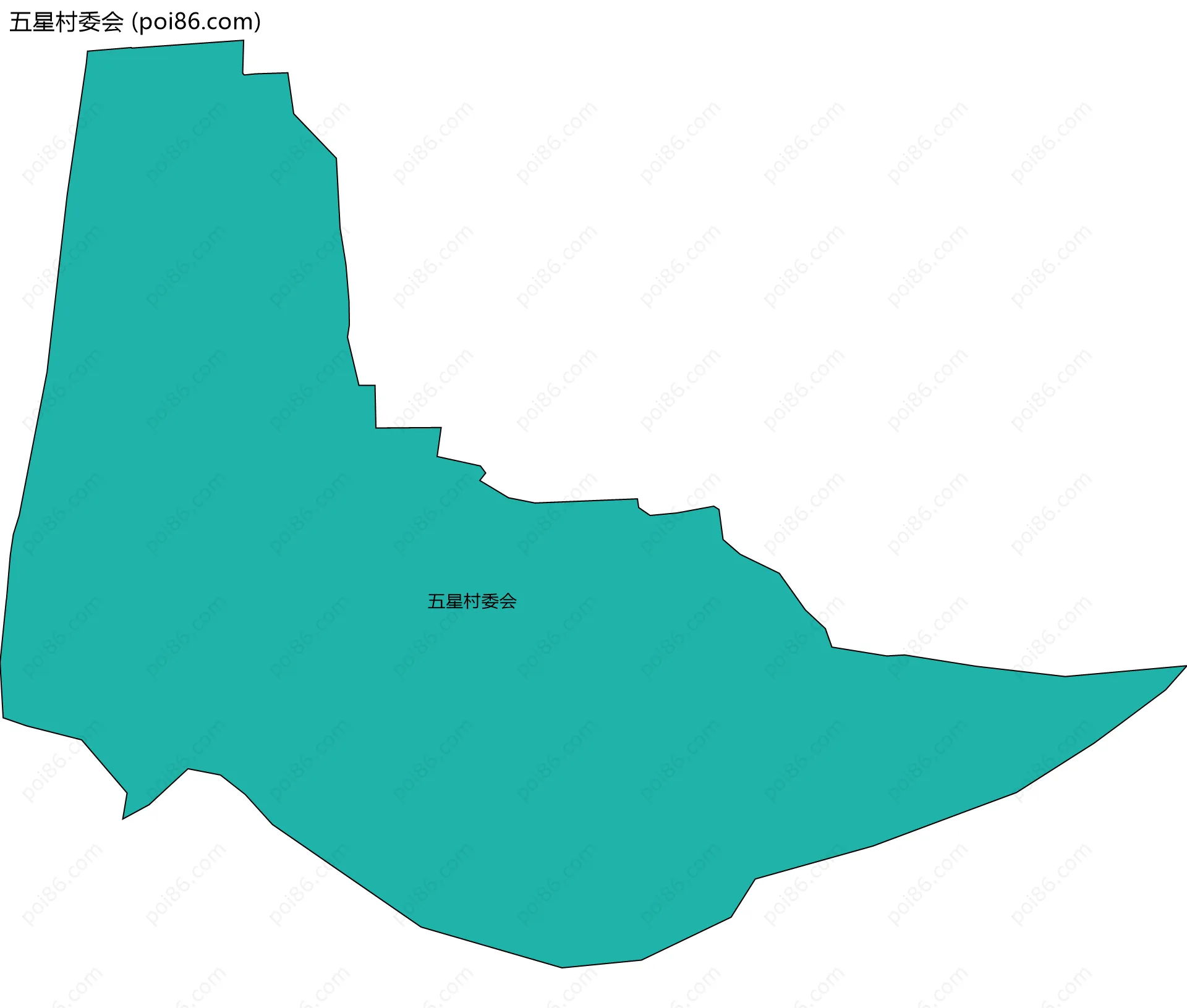 五星村委会边界地图